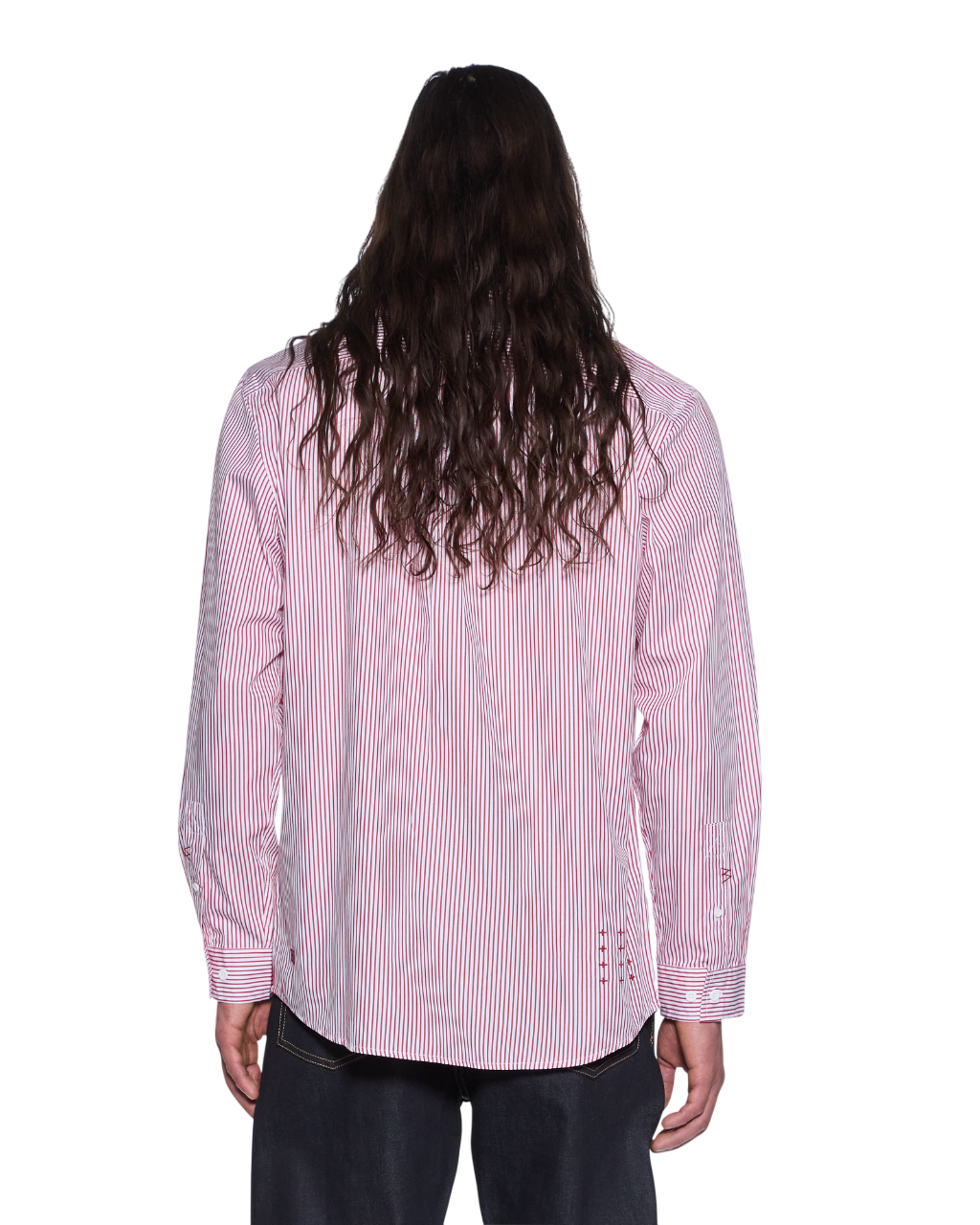KADE LS SHIRT RED-WHITE - Image 4