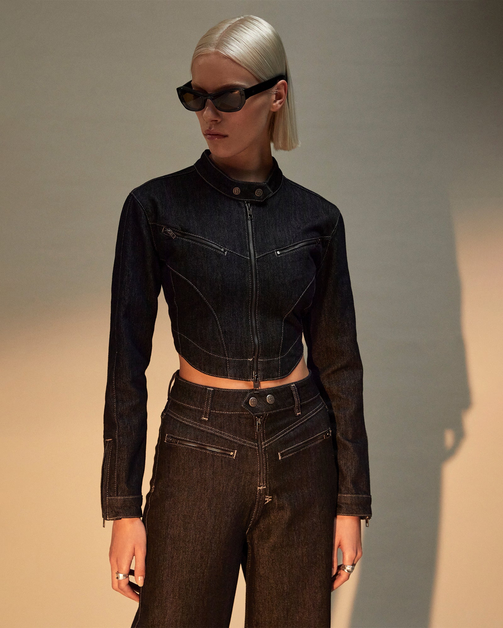 PARADIGM CROP JACKET MIDNIGHT - Image 6