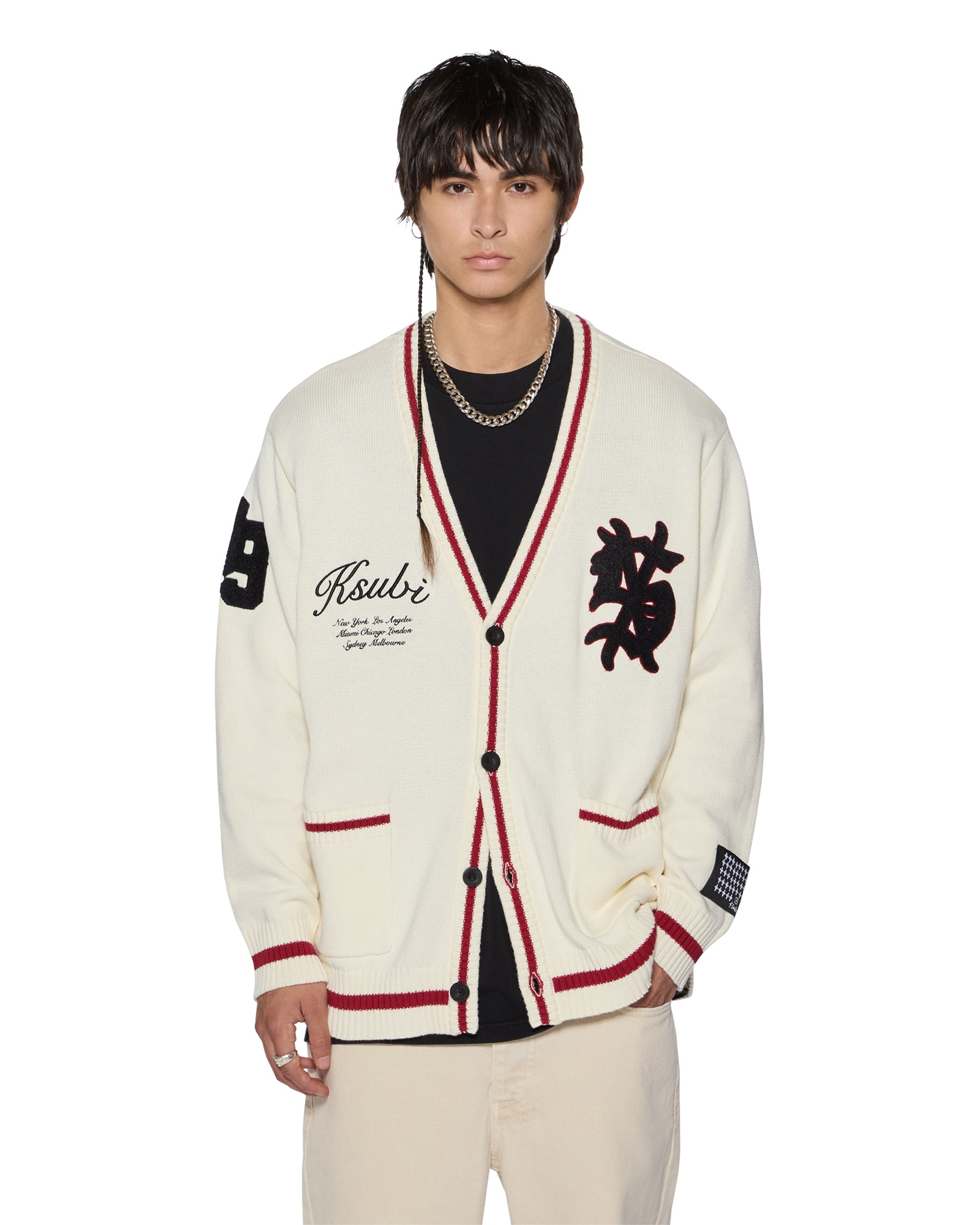 PLAYOFF CARDIGAN ECRU - Image 4