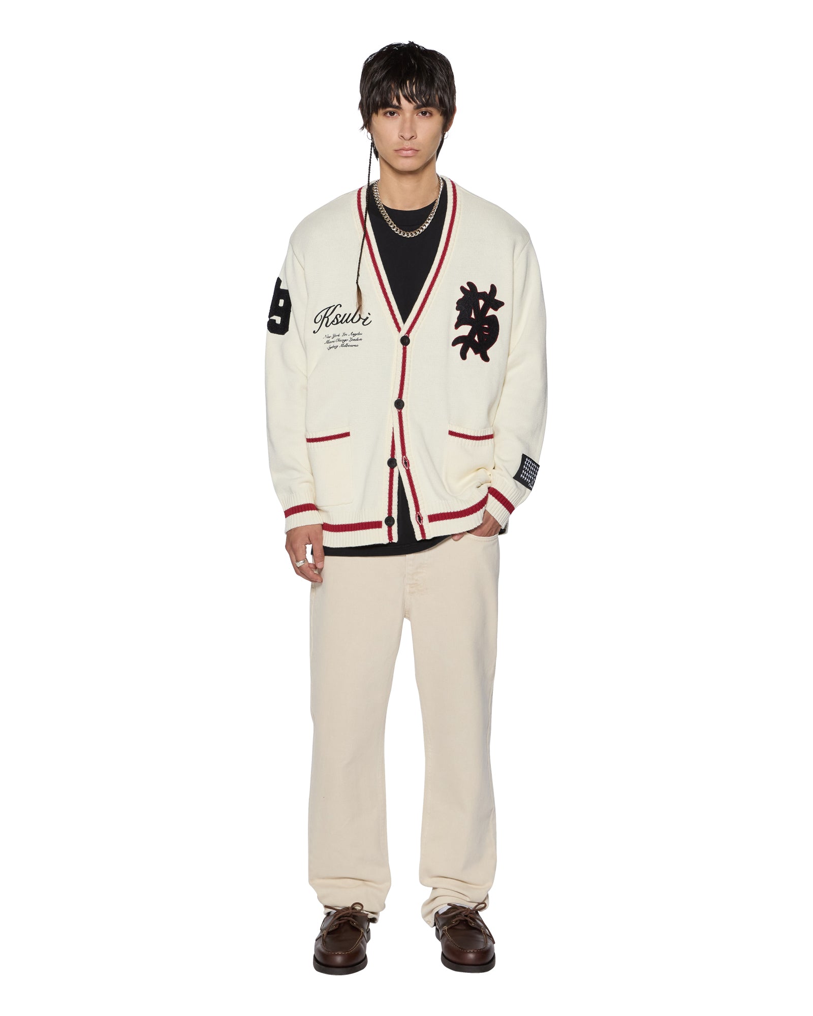 PLAYOFF CARDIGAN ECRU - Image 5