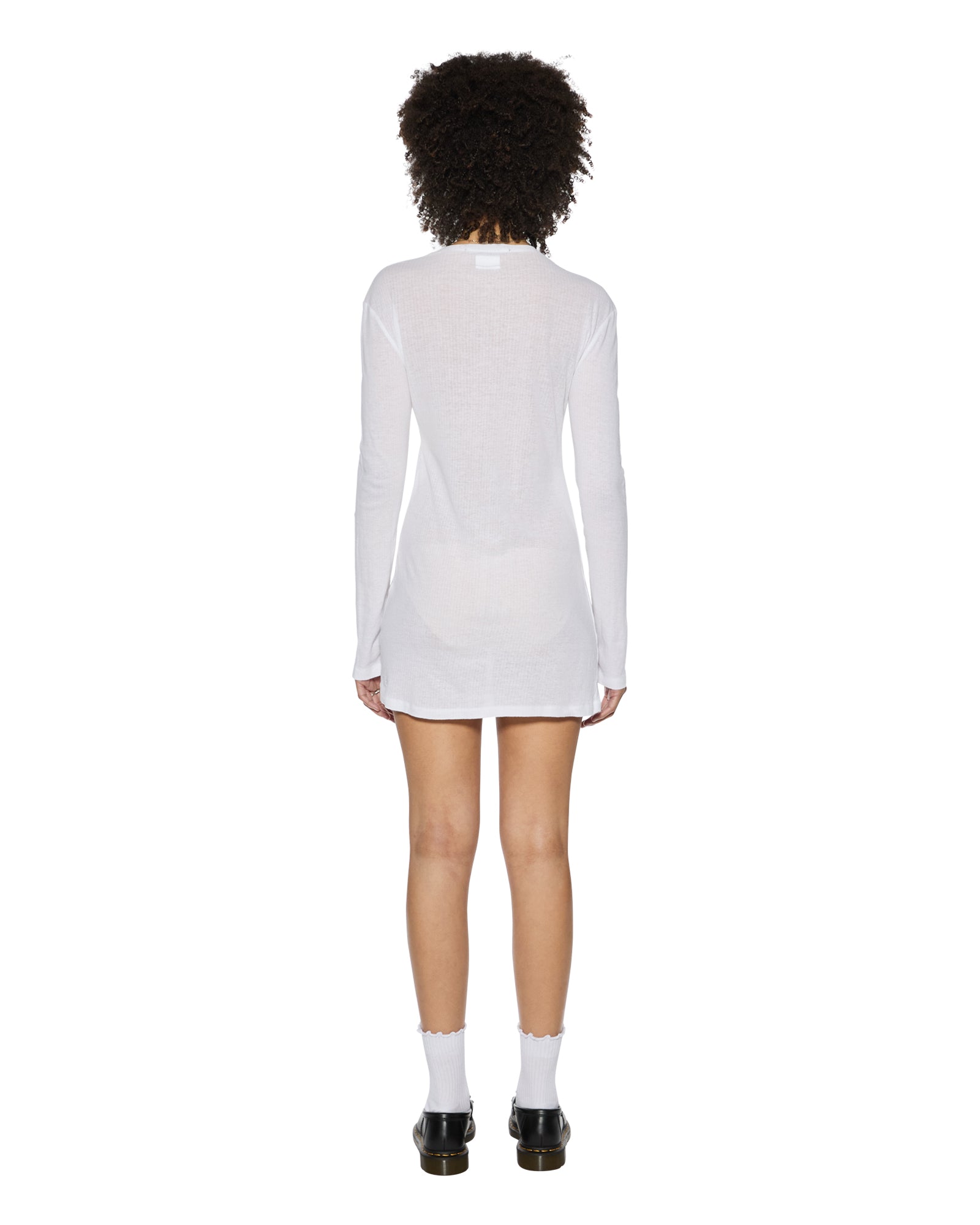 CRAWFORD LS MINI DRESS WHITE - Image 6