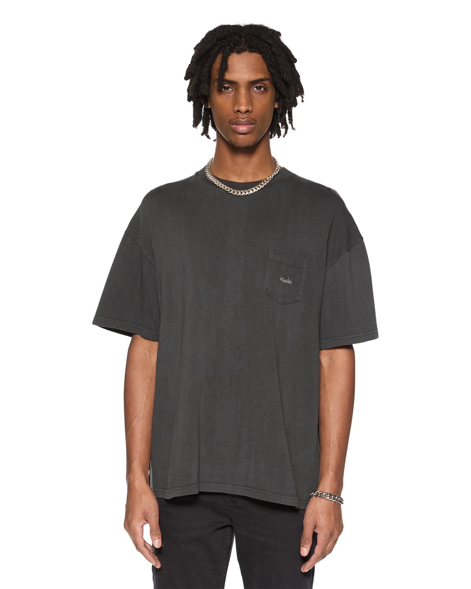 EST POCKET SS TEE OLD BLACK - Image 4
