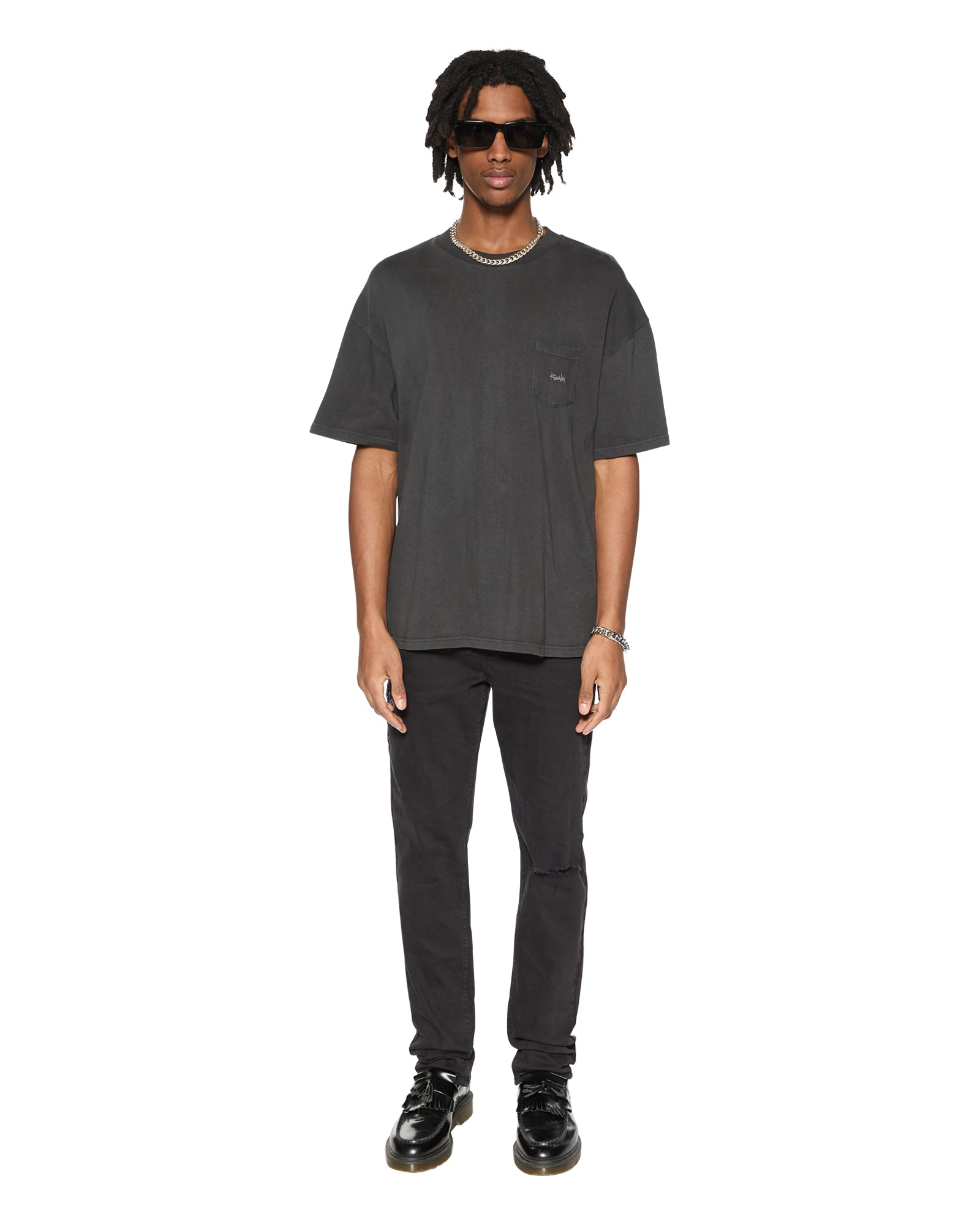 EST POCKET SS TEE OLD BLACK - Image 2