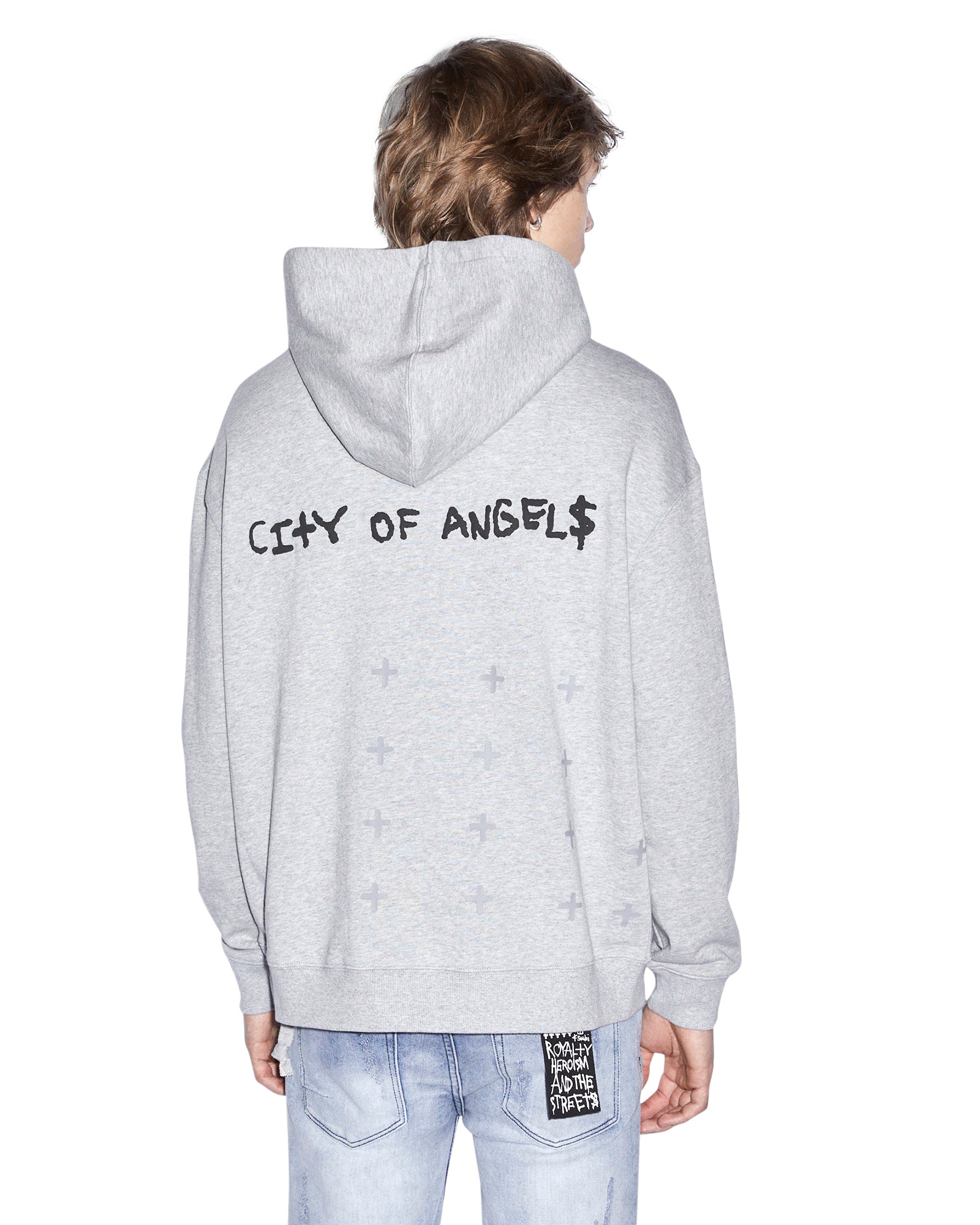 LA 4X4 BIGGIE HOODIE GREY MARLE - Image 2