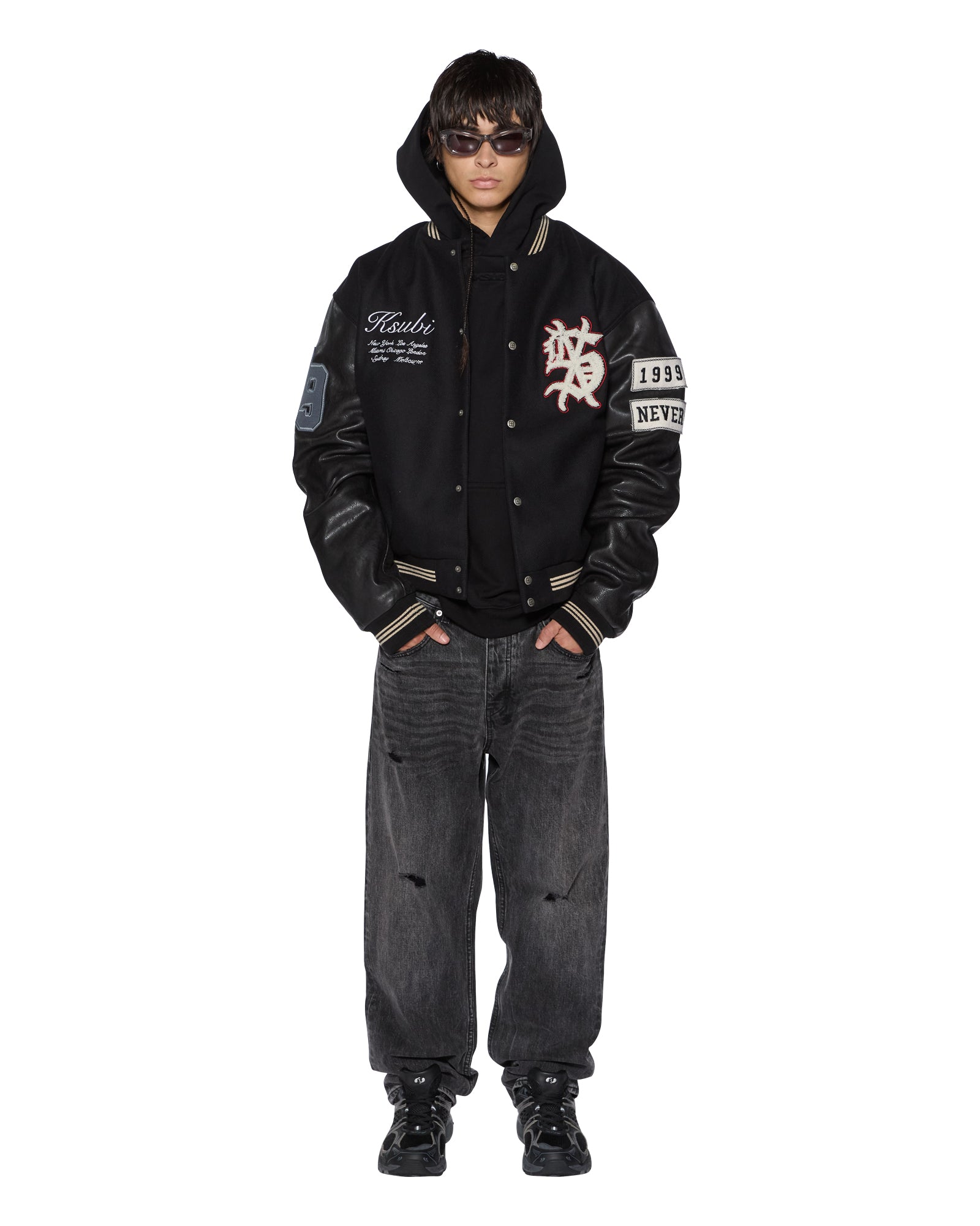 INTRUDER EKCESS HOODIE JET BLACK - Image 5