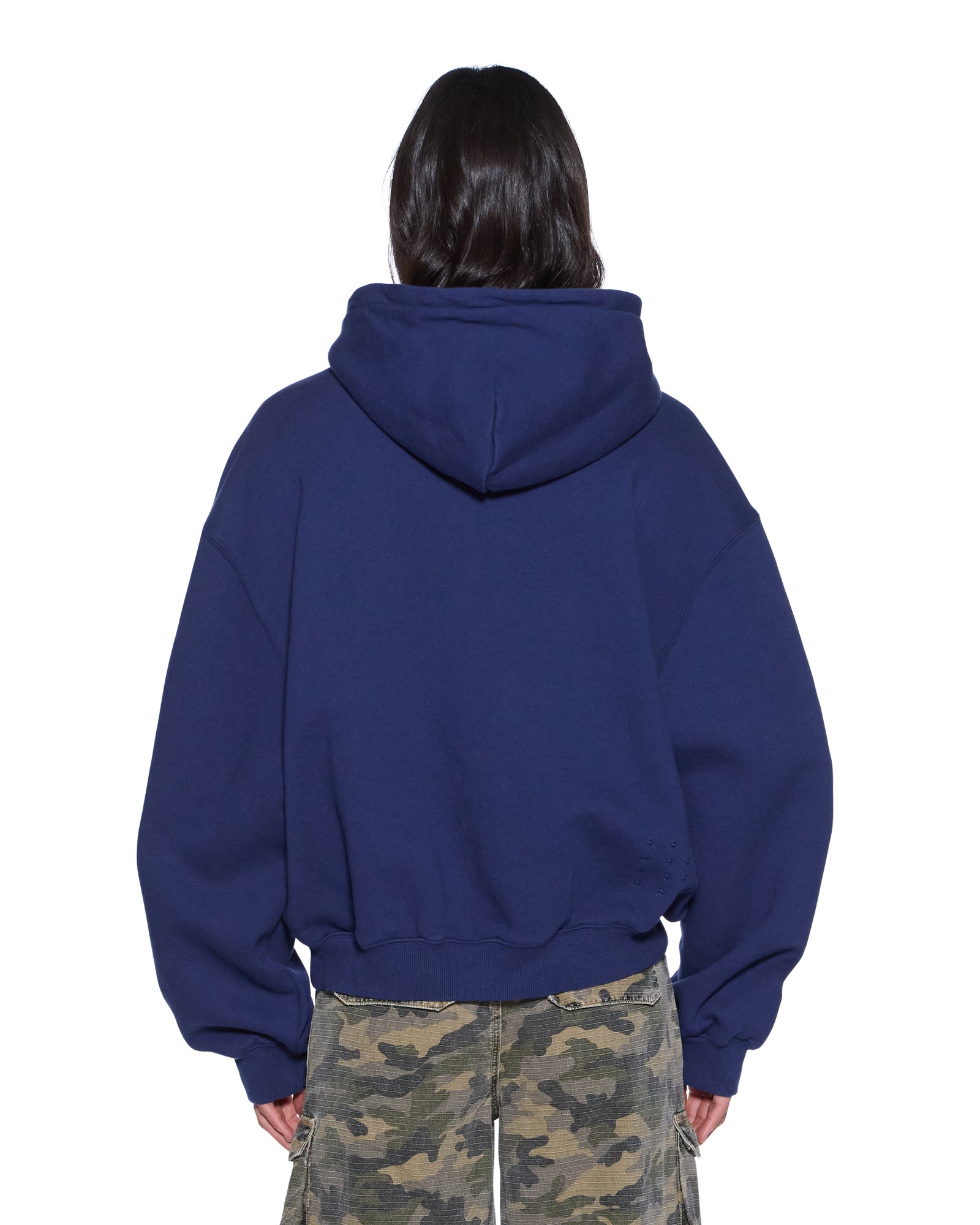 SLOUCH HOODIE NAVY - Image 3