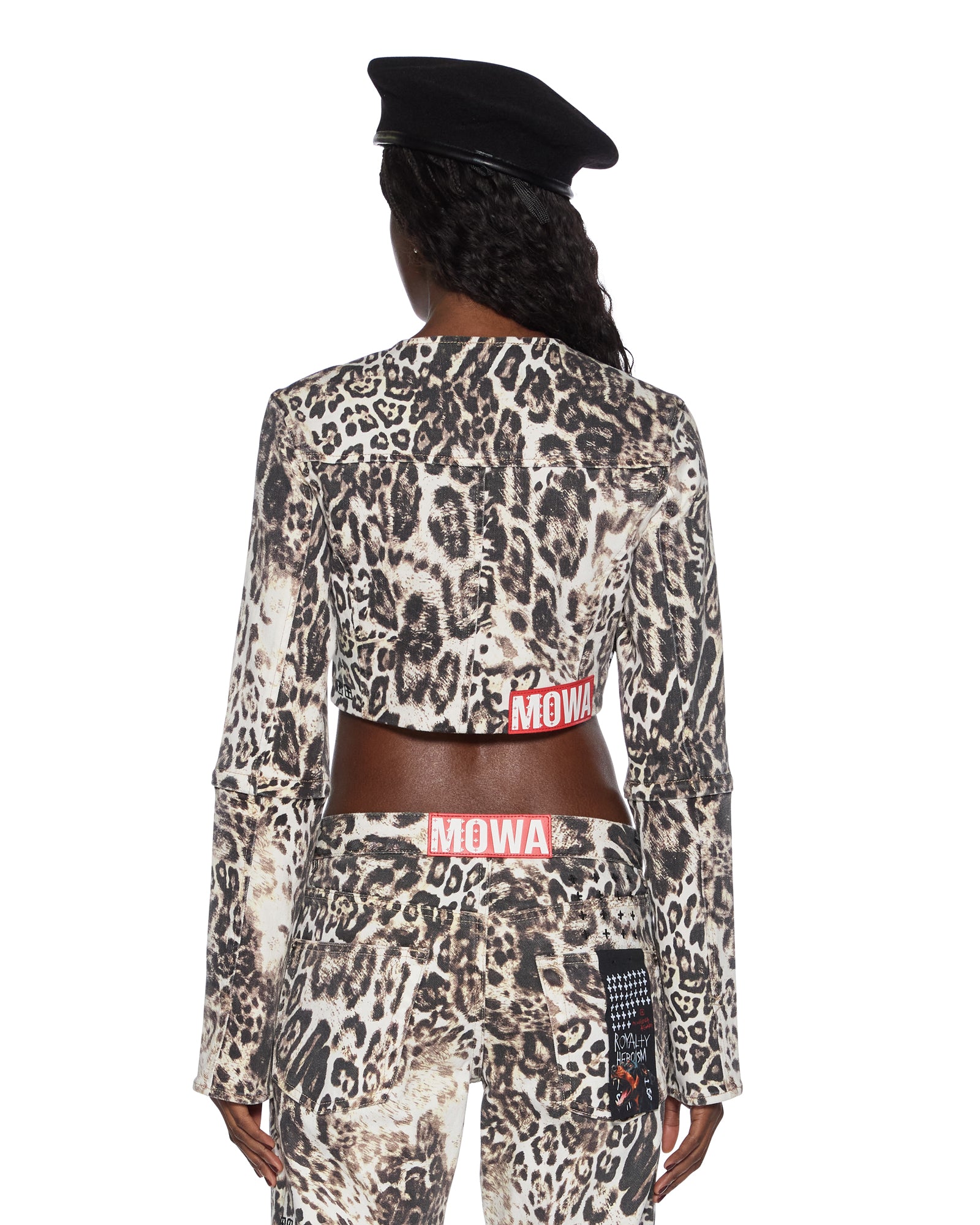 MOWALOLA CROP JACKET CHEETAH - Image 3