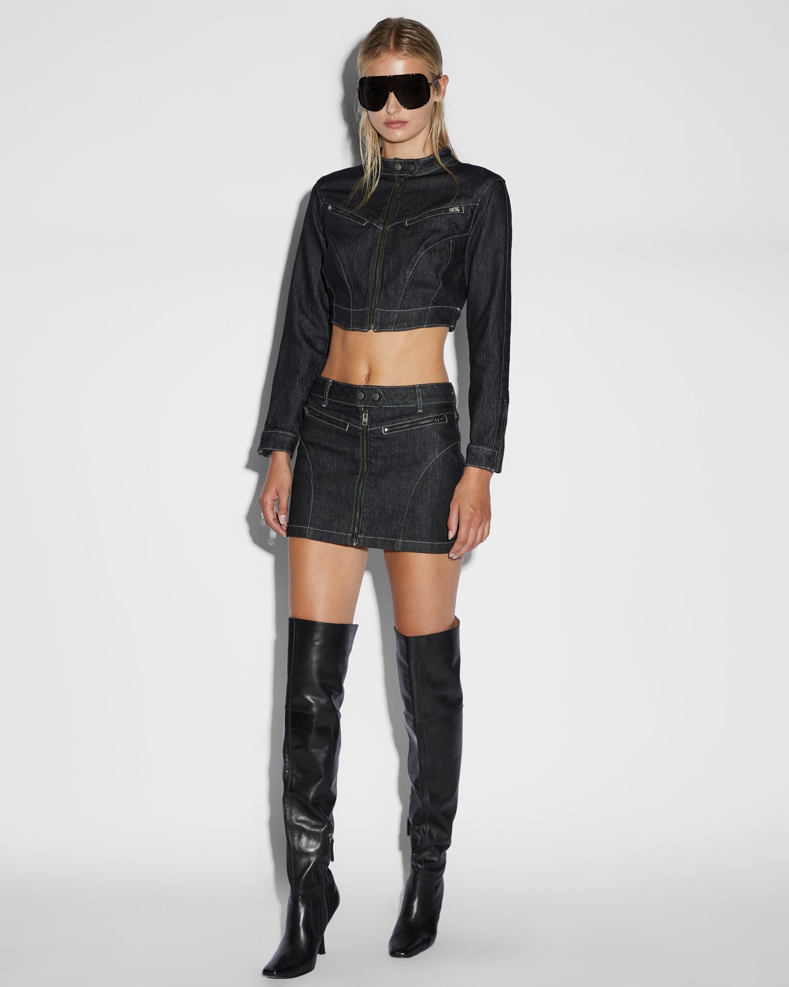 PARADIGM CROP JACKET MIDNIGHT - Image 2