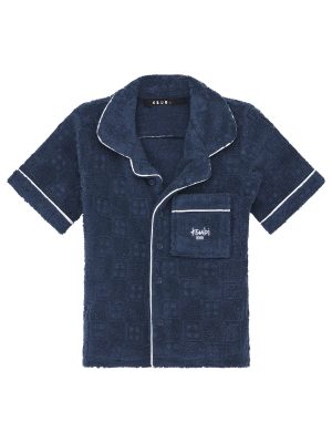 LIL LOUNGE SS RESORT SHIRT NAVY