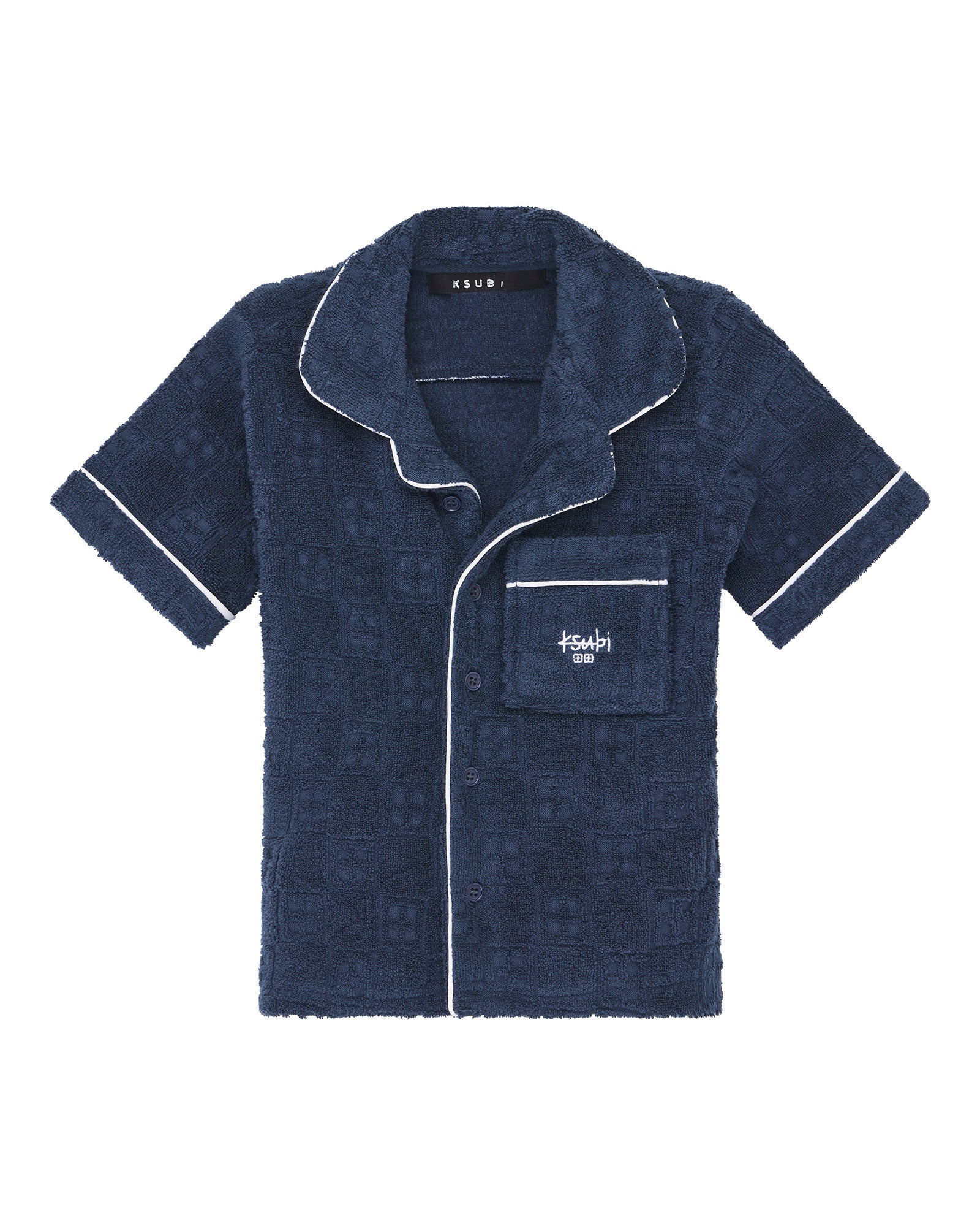 LIL LOUNGE SS RESORT SHIRT NAVY