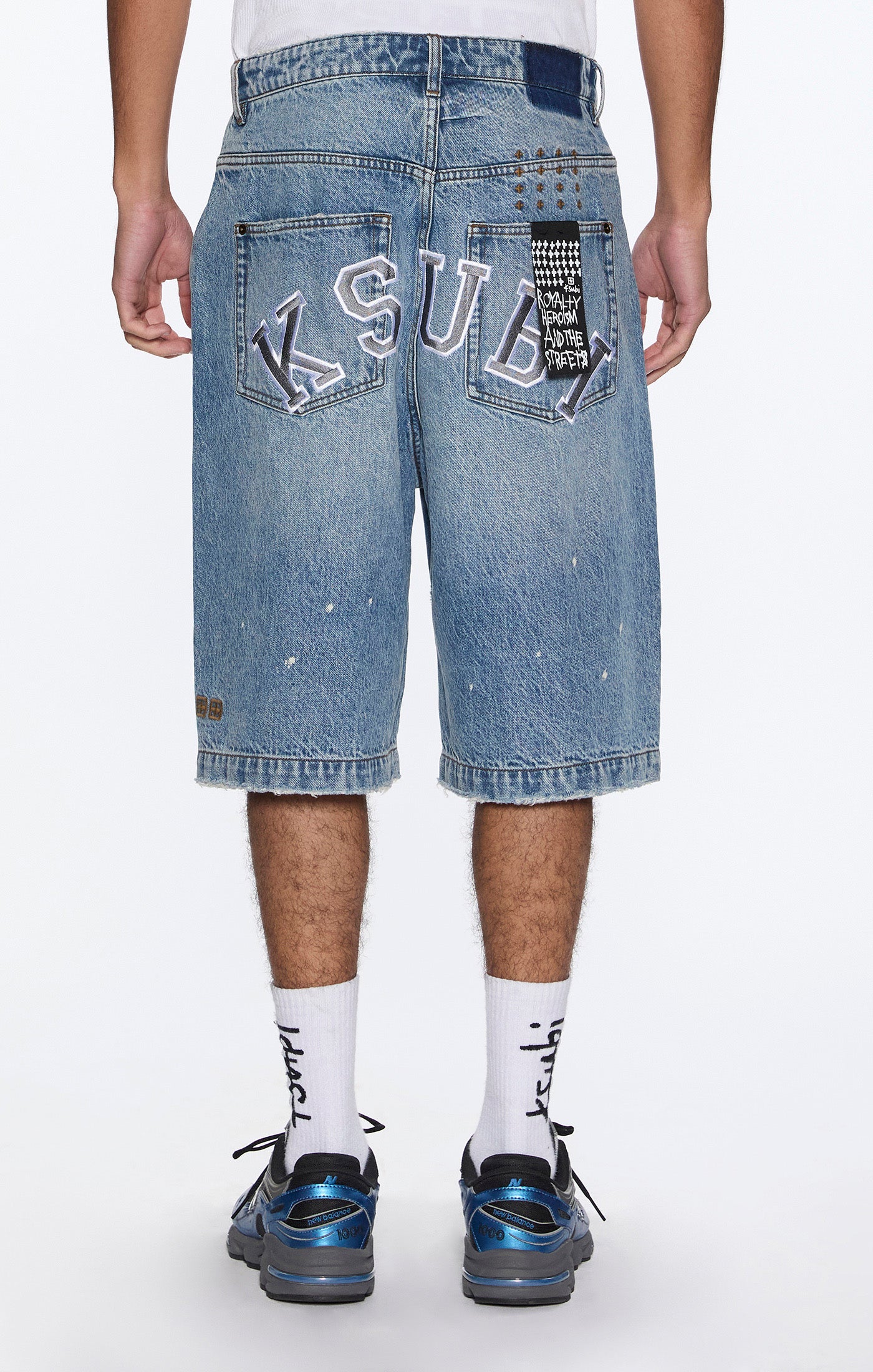 MAXX SHORT 70'S BLUE TRASHED - Image 4