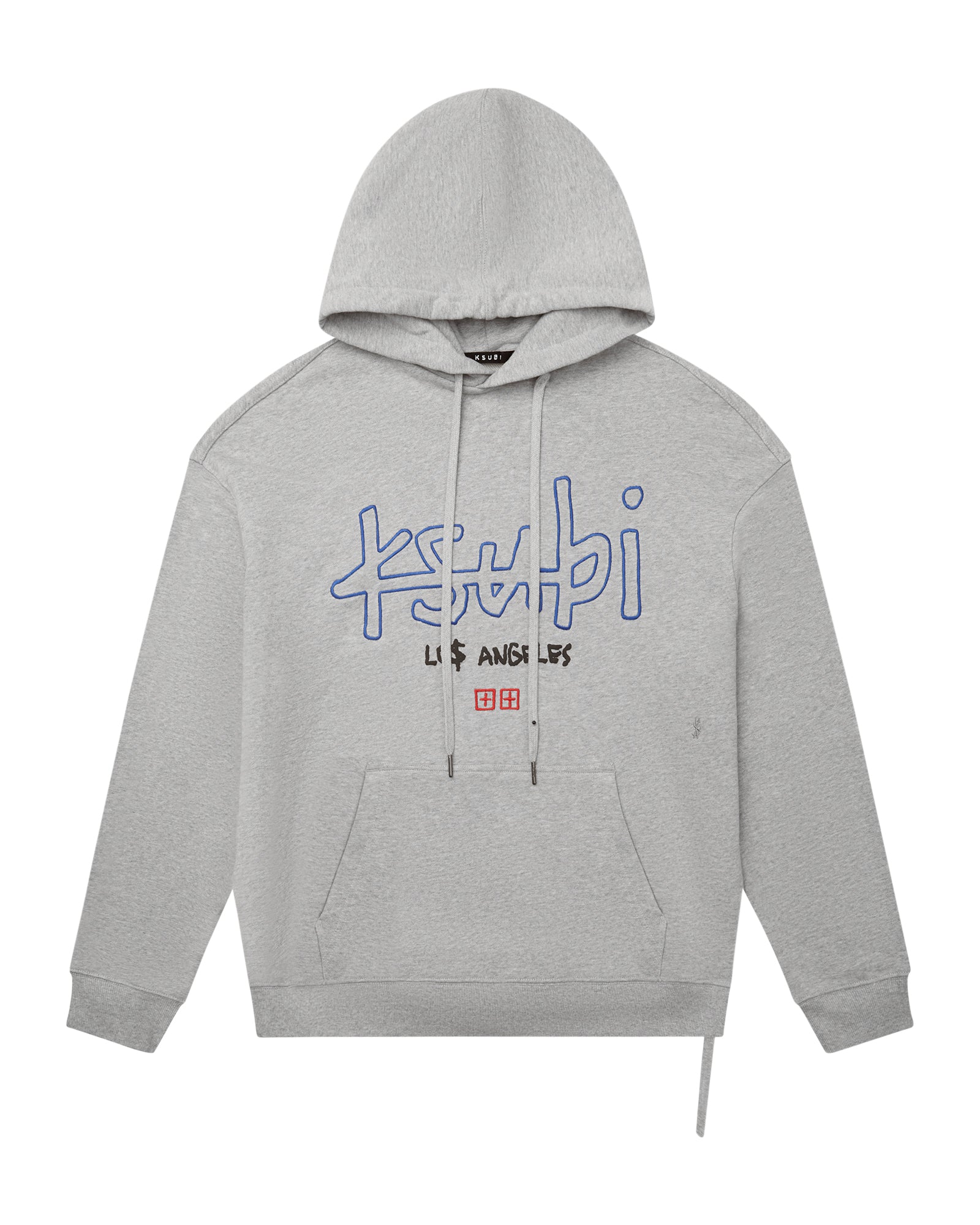 LA 4X4 BIGGIE HOODIE GREY MARLE - Image 5