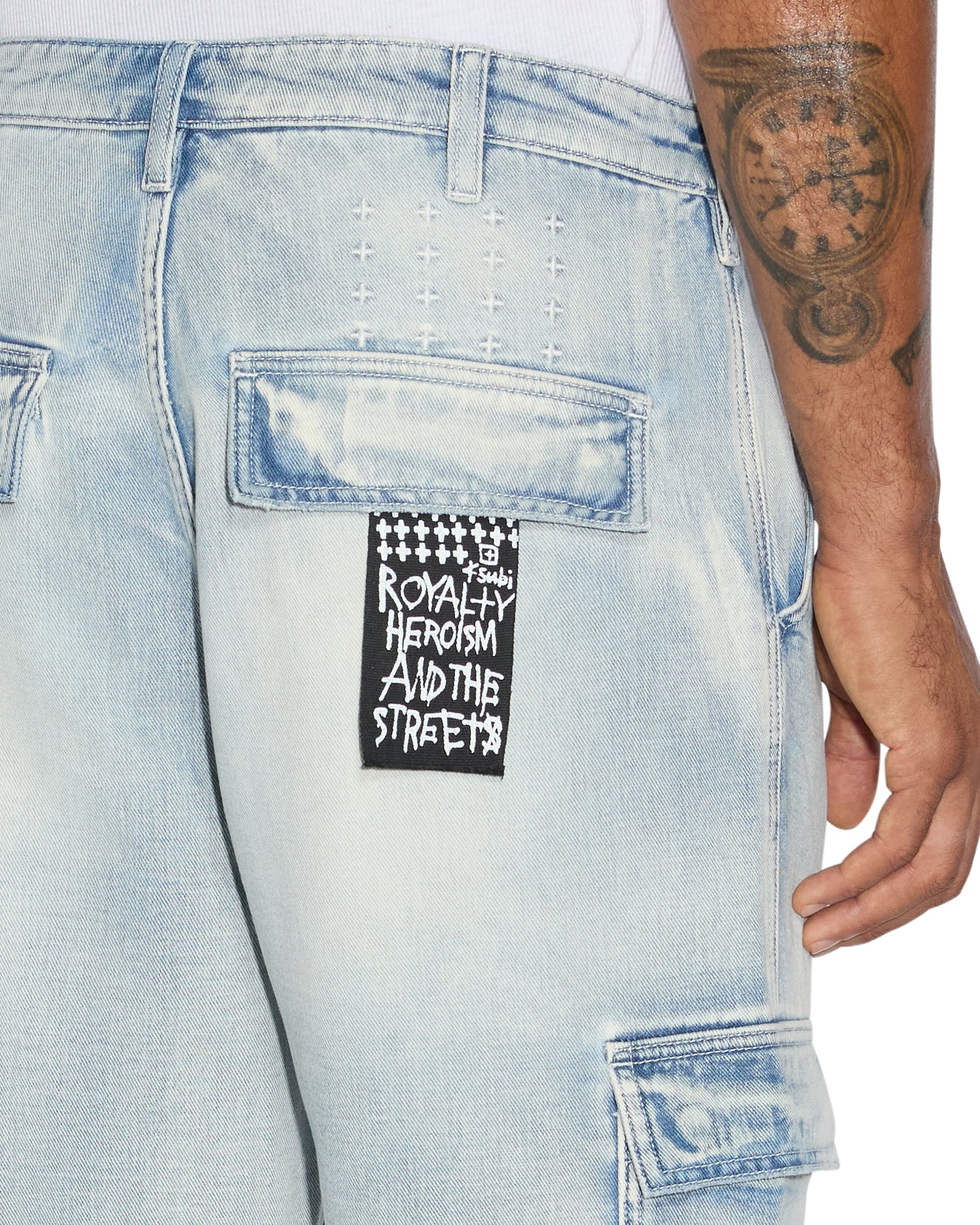 RIOT CARGO PANT BLUE ICE - Image 7