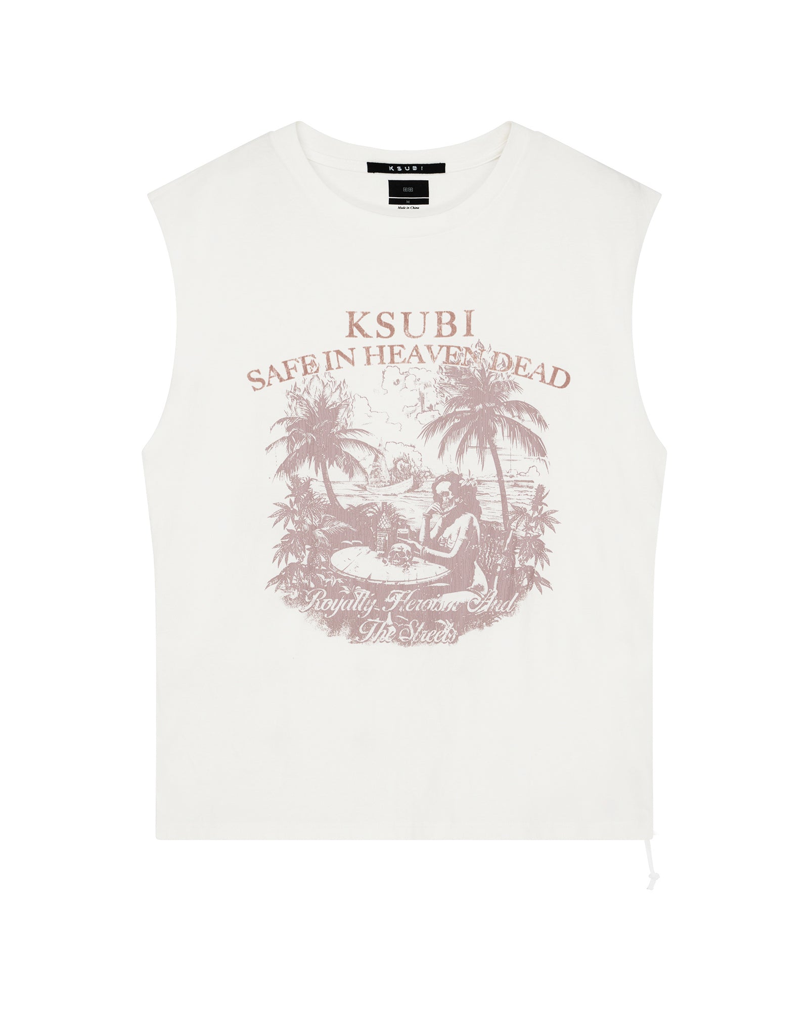 PARADISO CUT OFF TEE VINTAGE WHITE - Image 4