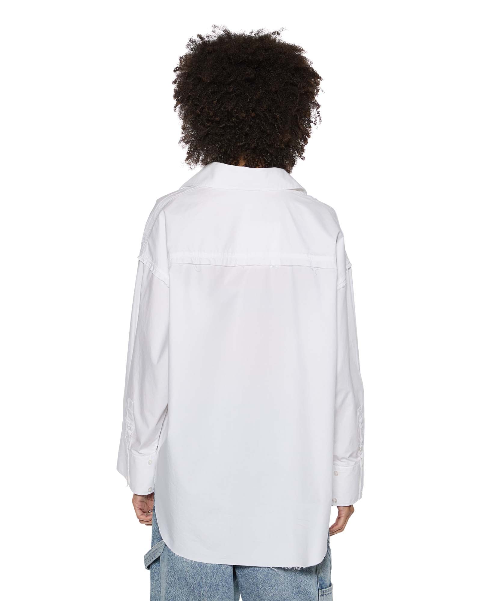 ASTRA LS SHIRT WHITE POPLIN - Image 5