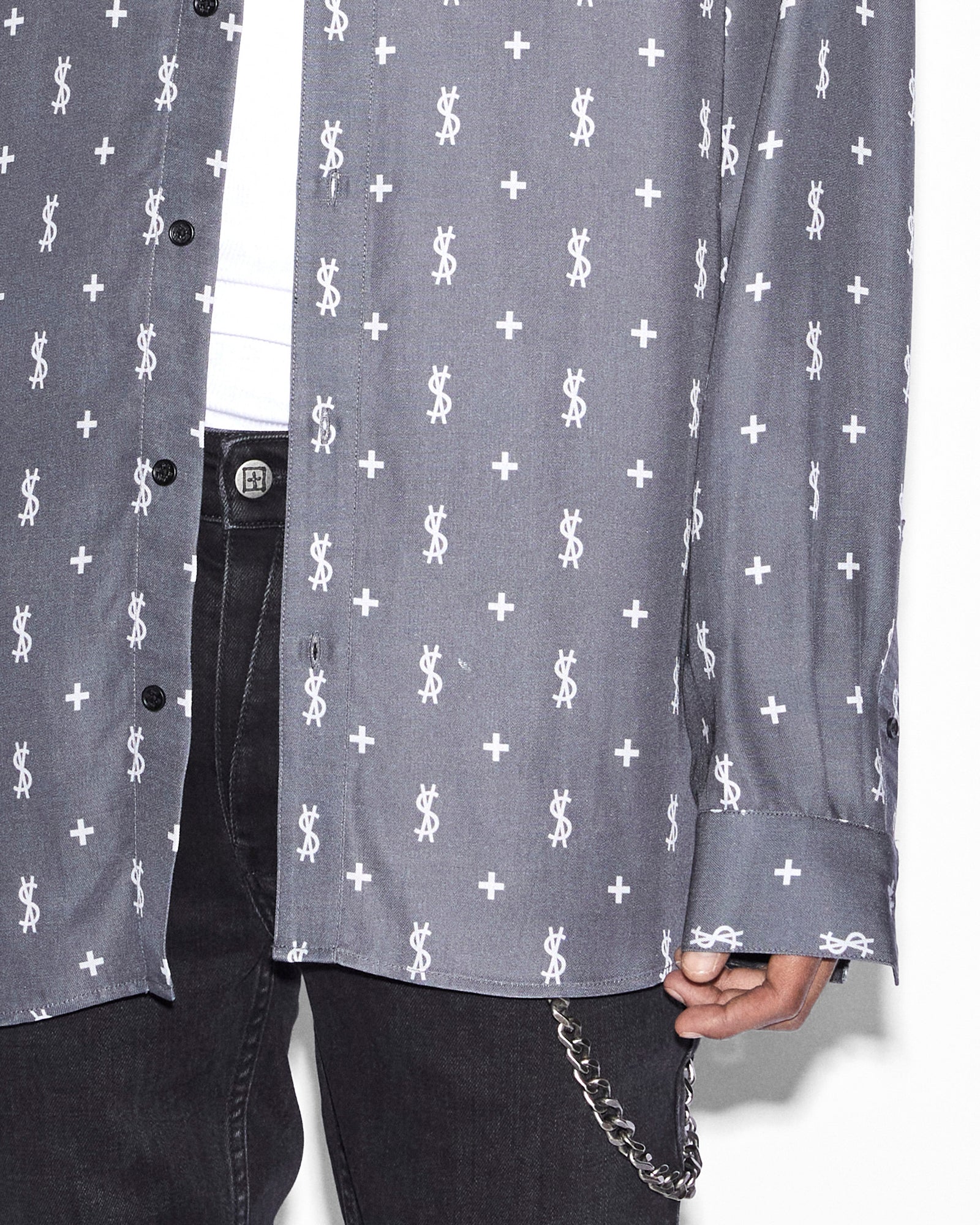 DOLLAGRAM DOWNTOWN LS SHIRT BLACK - Image 4