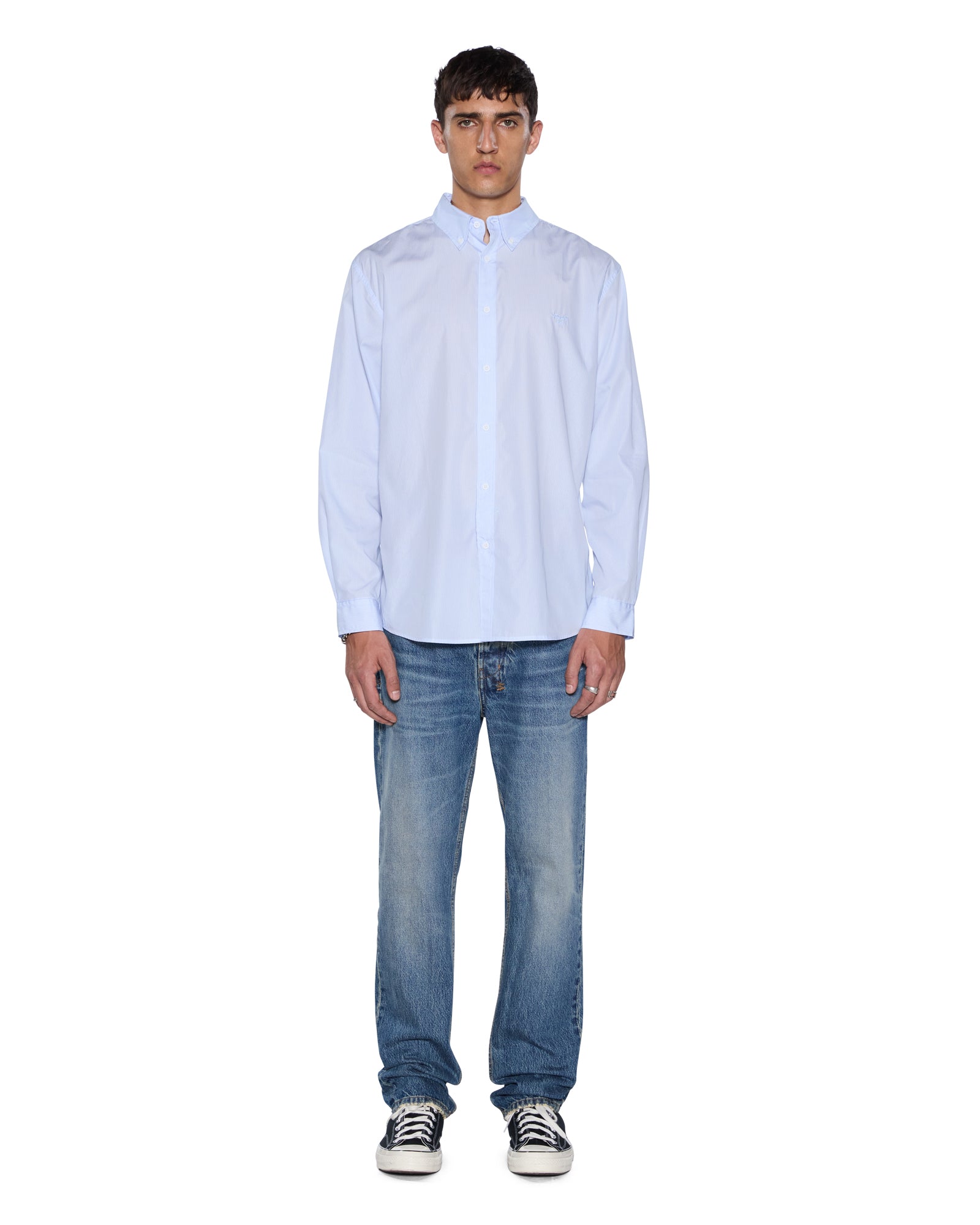 KADE LS SHIRT PIN BLUE - Image 2
