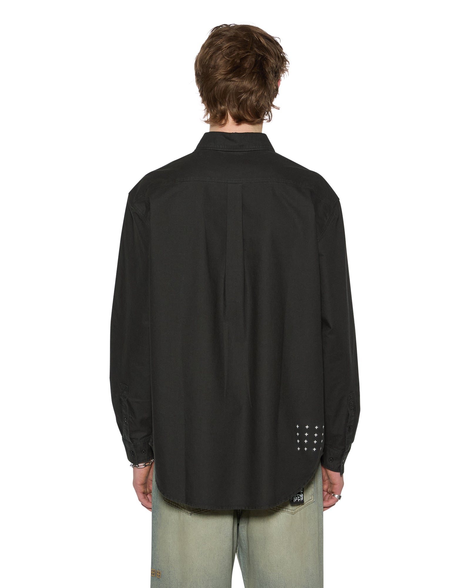 KSIGNATURE BUTTON DOWN LS SHIRT BLACK - Image 4