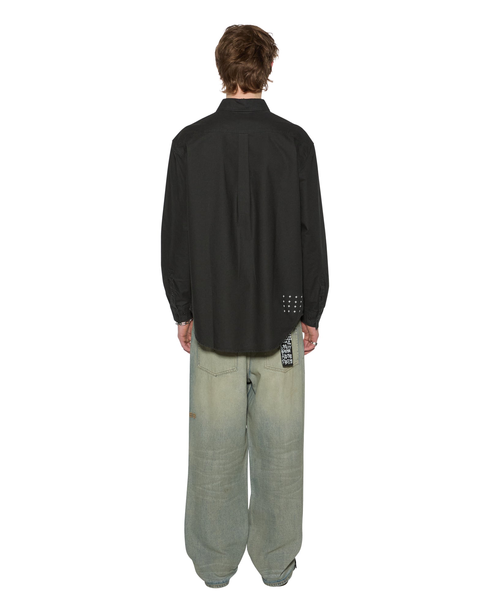 KSIGNATURE BUTTON DOWN LS SHIRT BLACK - Image 6