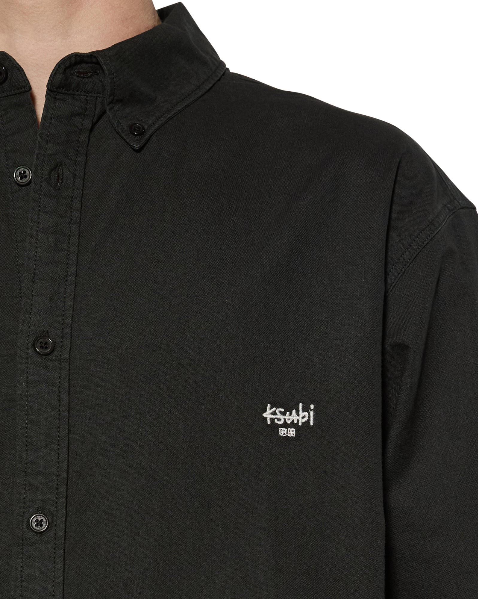 KSIGNATURE BUTTON DOWN LS SHIRT BLACK - Image 3