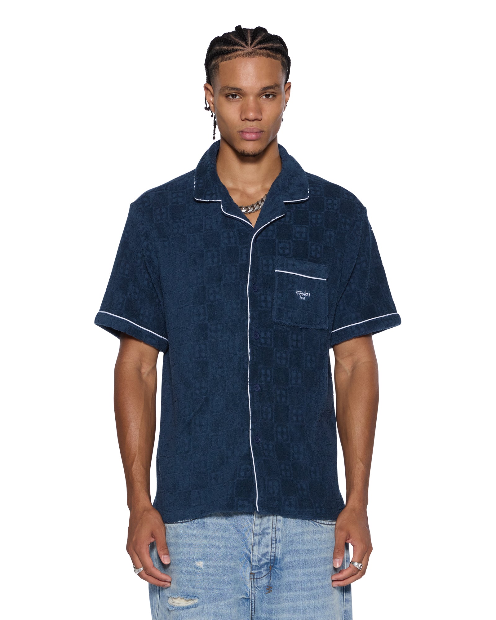LOUNGE SS RESORT SHIRT NAVY - Image 4