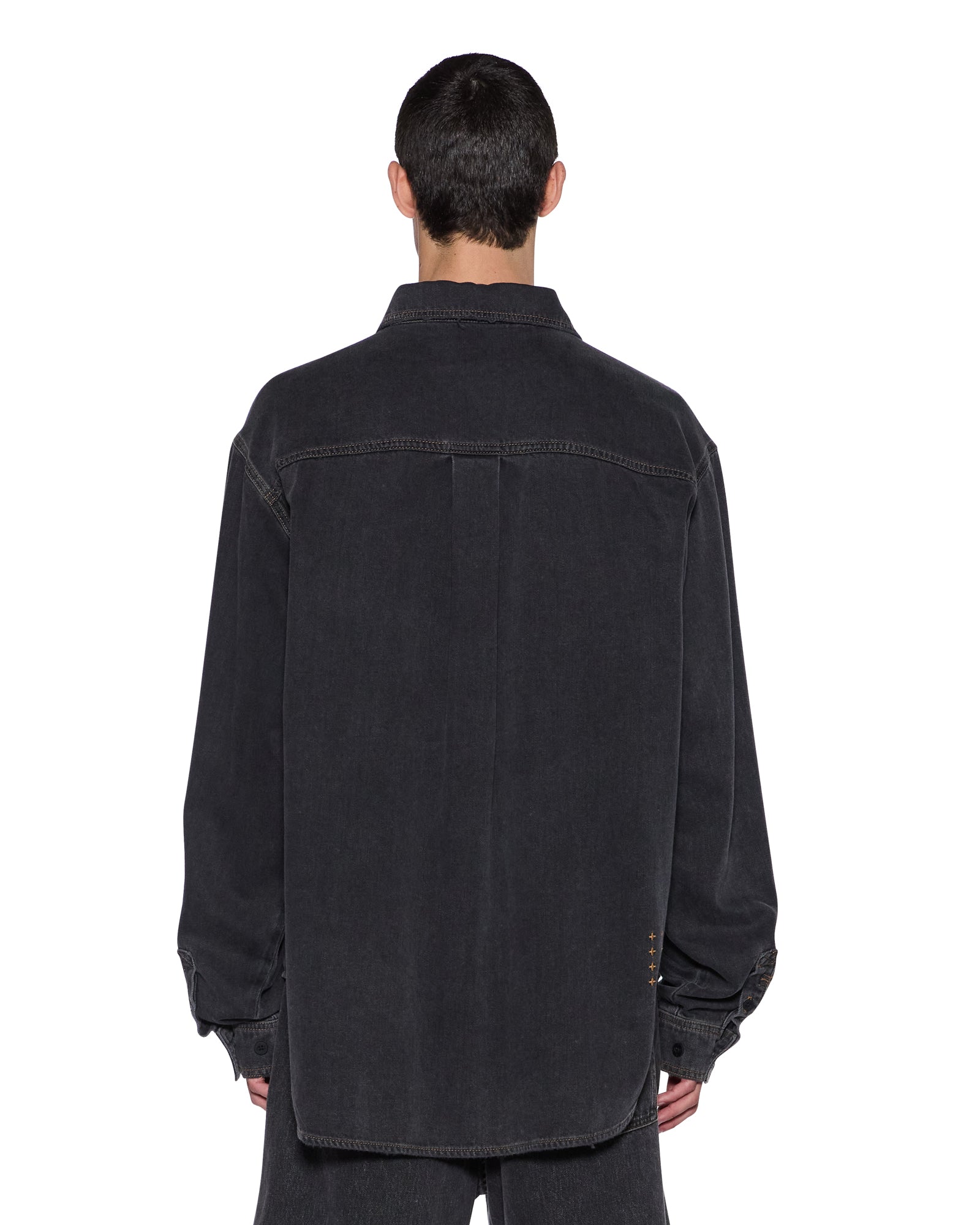 VULTURE DENIM LS SHIRT BAXTER BLACK - Image 4