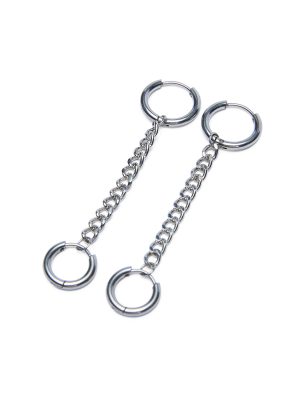 SILVER CHAINLINK HUGGIES