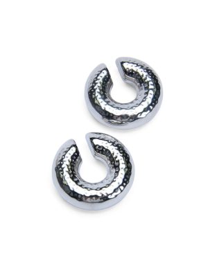 SILVER RIPPLE EAR CUFF