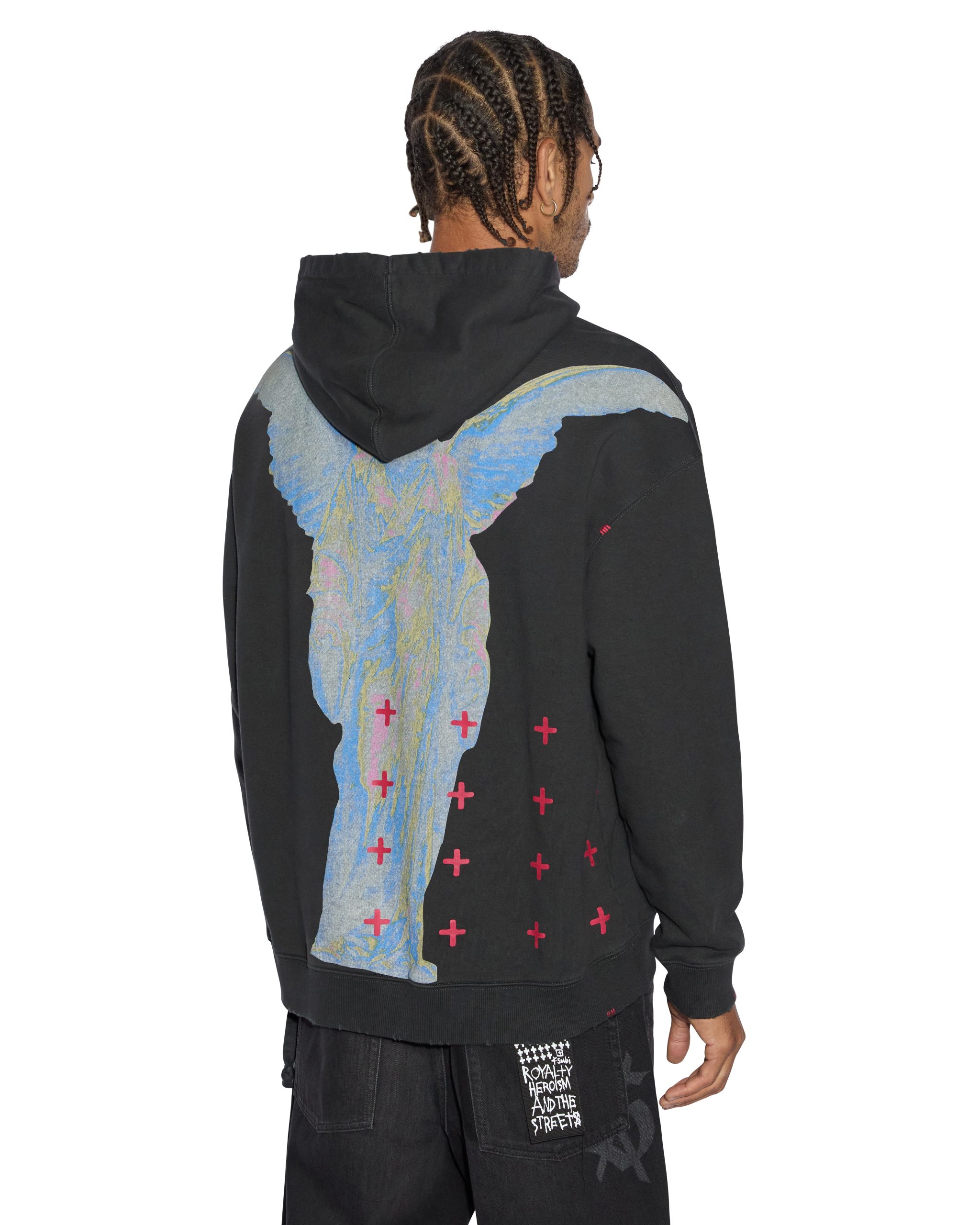 SINNERS BIGGIE HOODIE ACID BLACK - Image 4