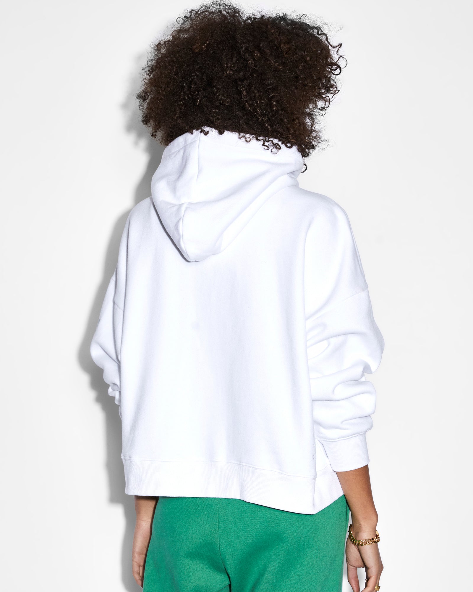 UNITY SLOUCH HOODIE WHITE - Image 3