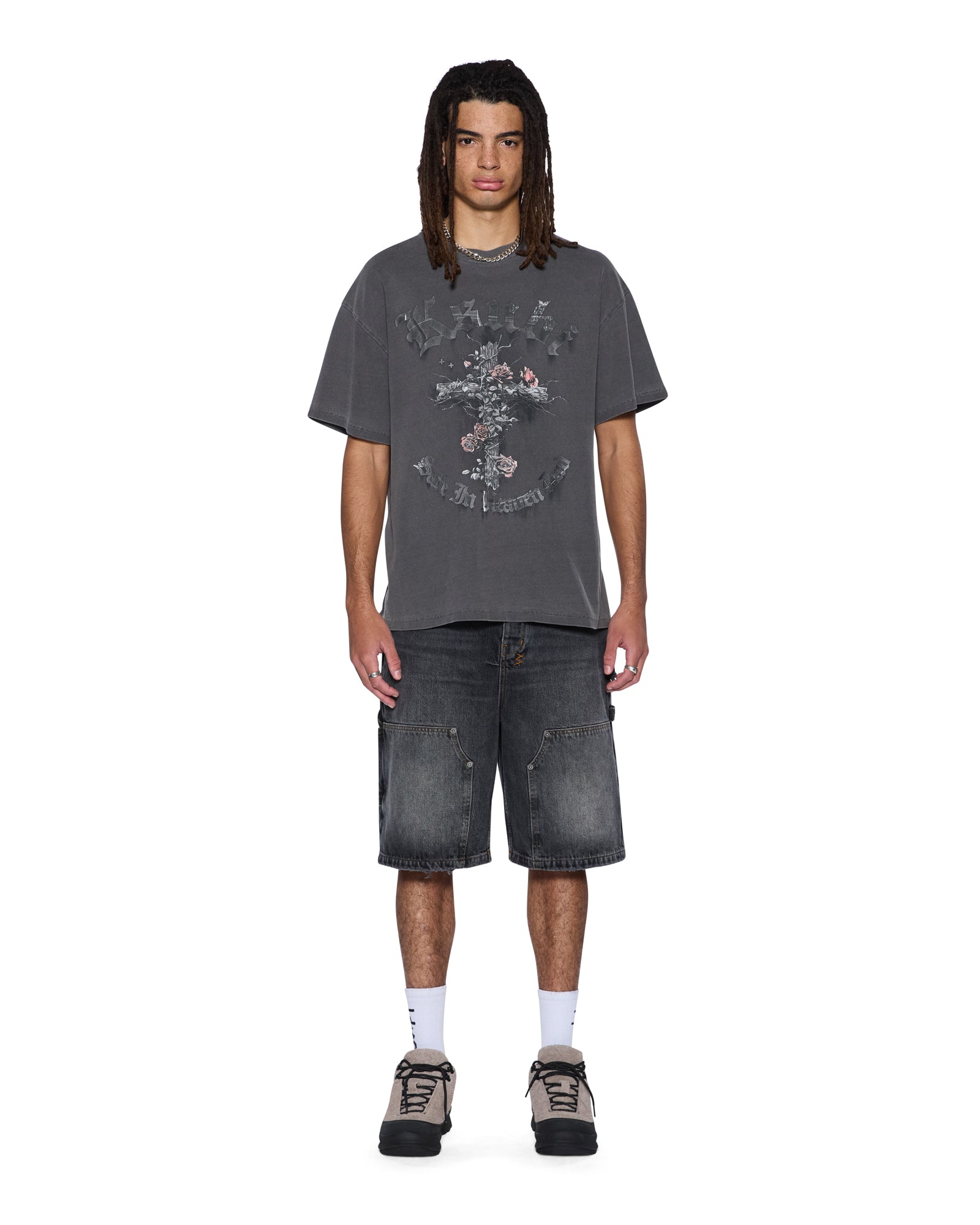 THORNED EKCESS SS TEE CHARCOAL - Image 3