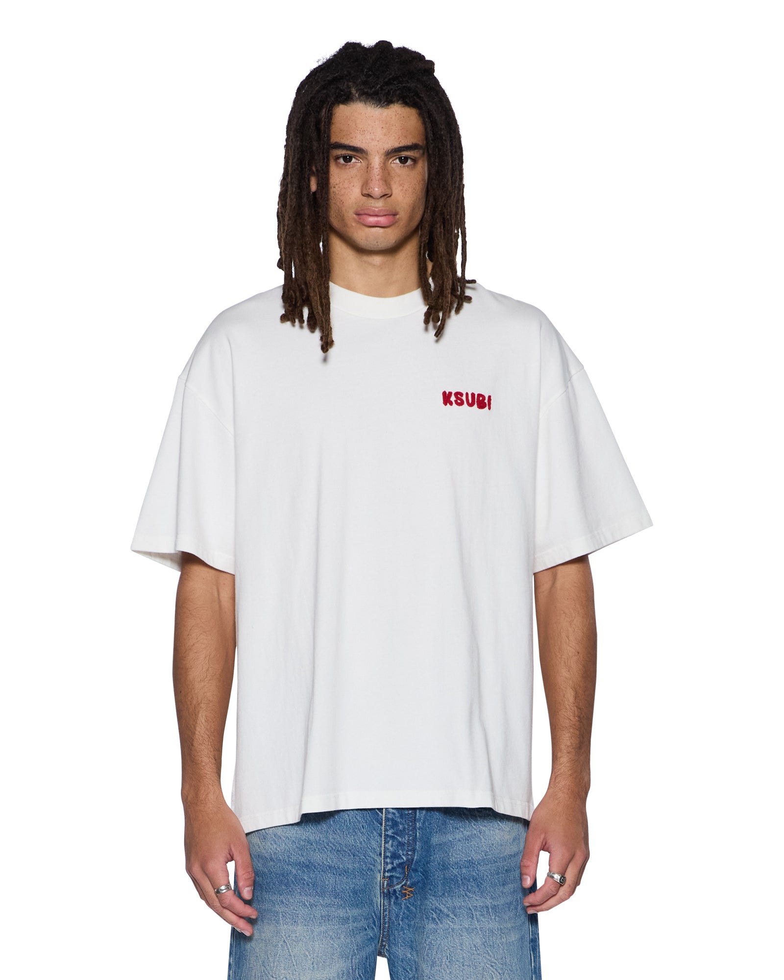 MEKANIK BIGGIE SS TEE VINTAGE WHITE - Image 3