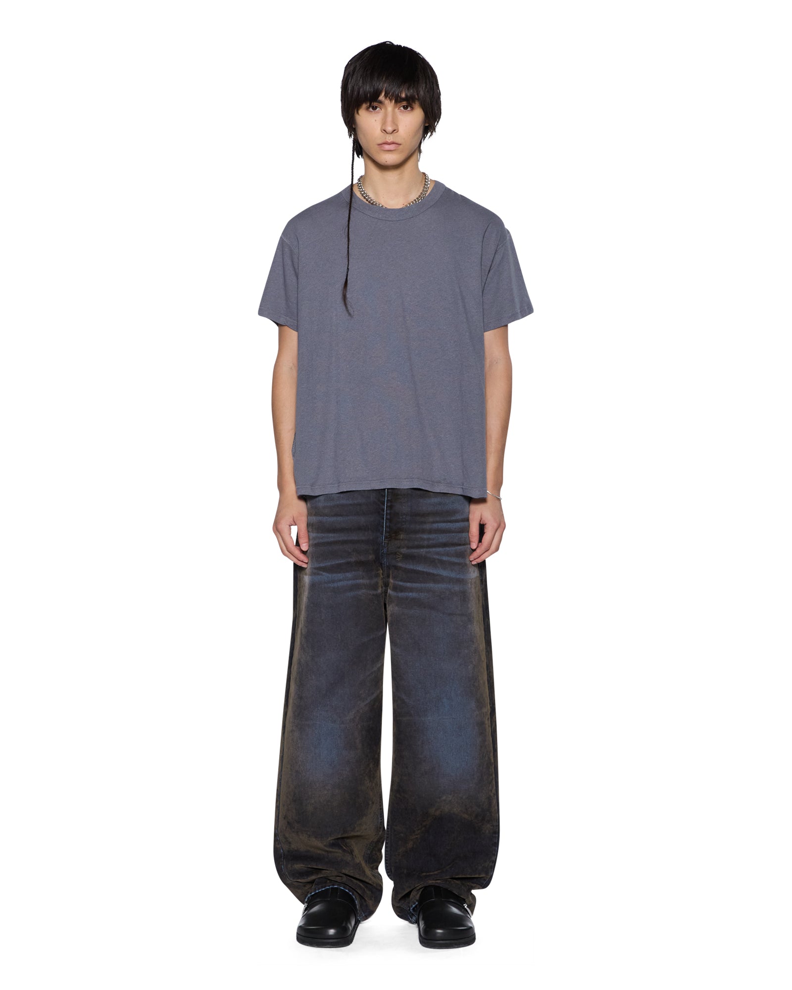 SLUB SID SS TEE CHARCOAL - Image 2