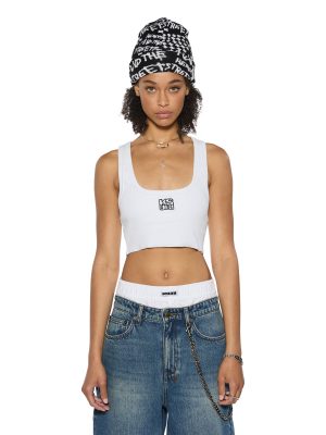 STACKED ORIGIN CROP WHITE