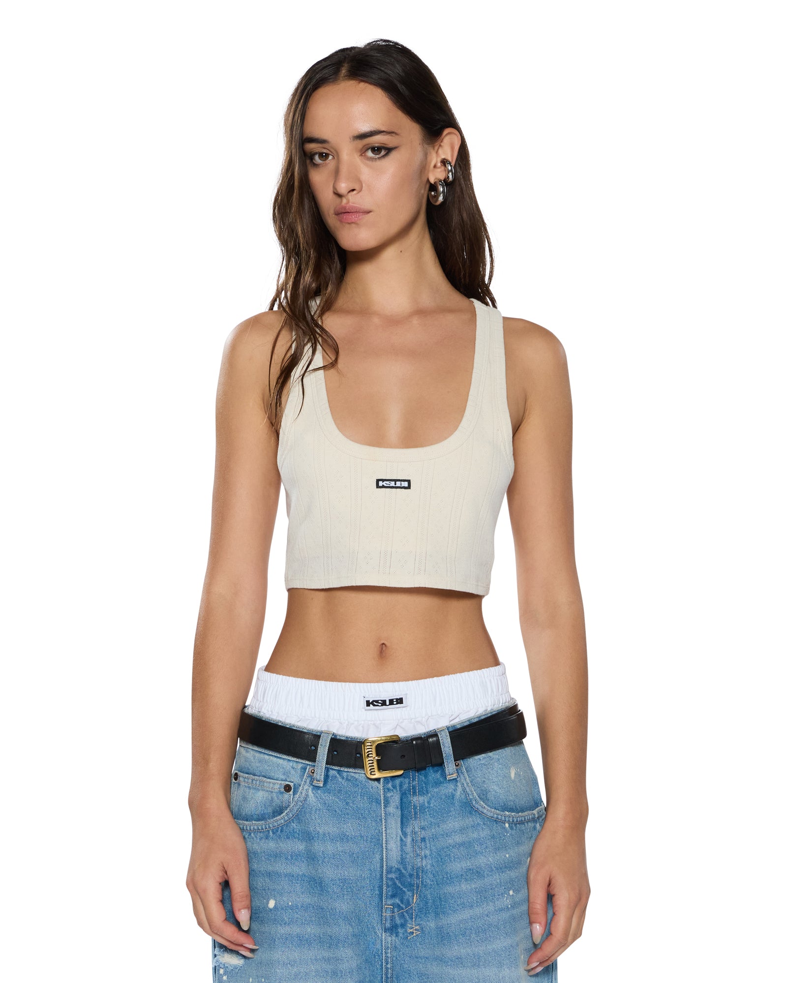 SOTT ORIGIN CROP TANK CREAM - Image 4