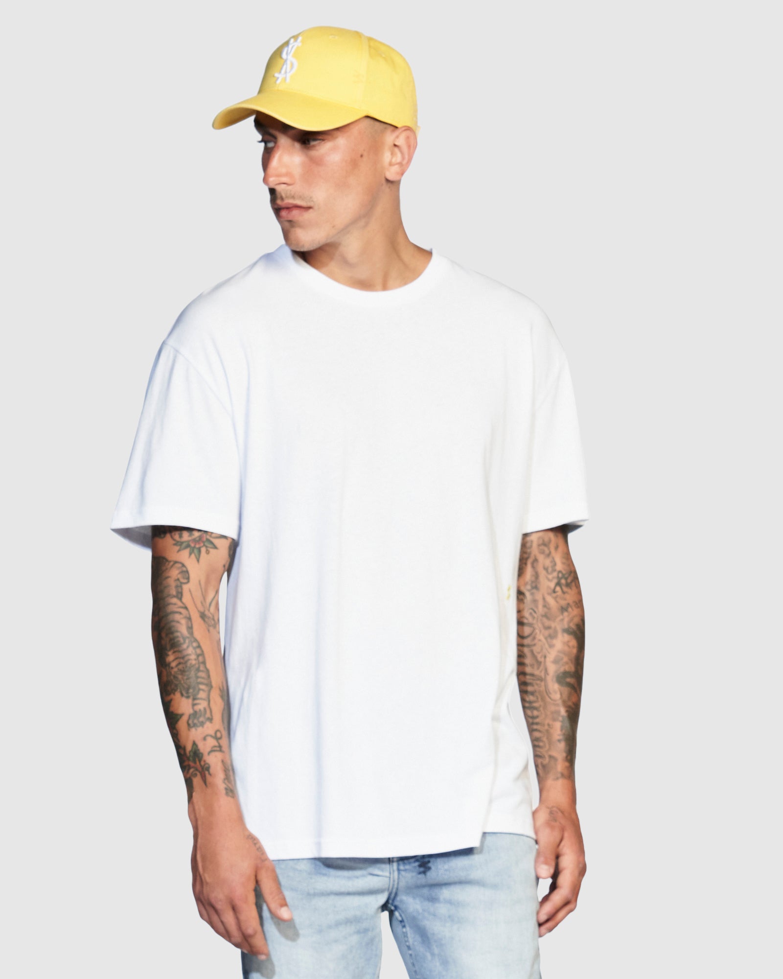 4 X 4 CROSS DOLLAR CAP YELLOW - Image 3