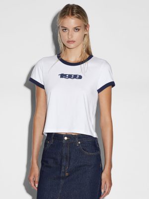 1999 MINI SS TEE WHITE NAVY