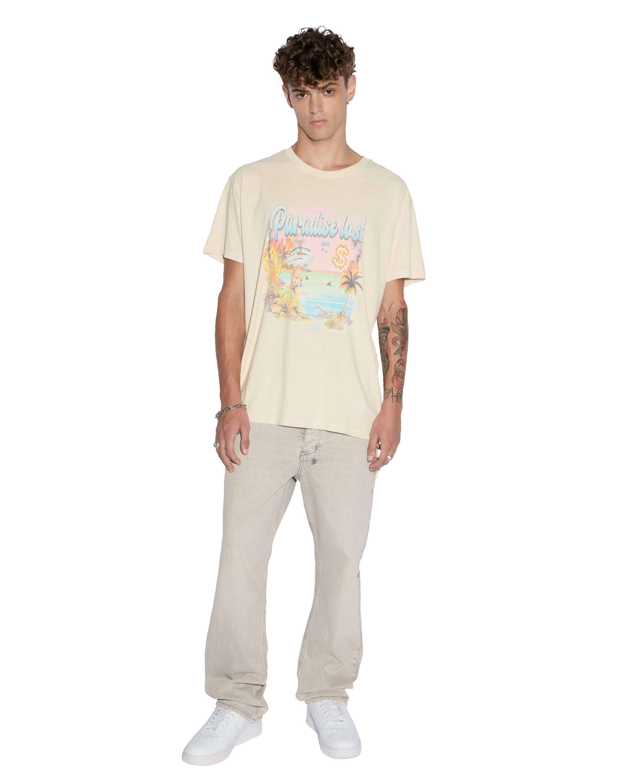 PARADISE BIGGIE SS TEE DUSTY DESERT - Image 3