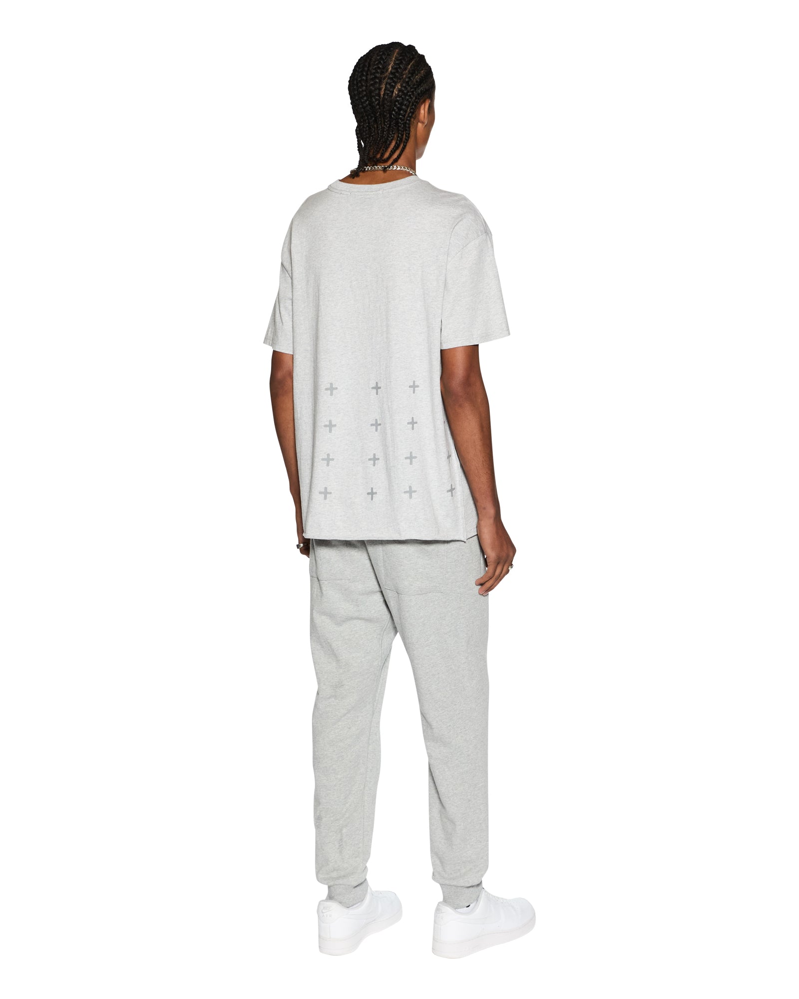 4 X 4 BIGGIE SS TEE GREY MARLE - Image 4