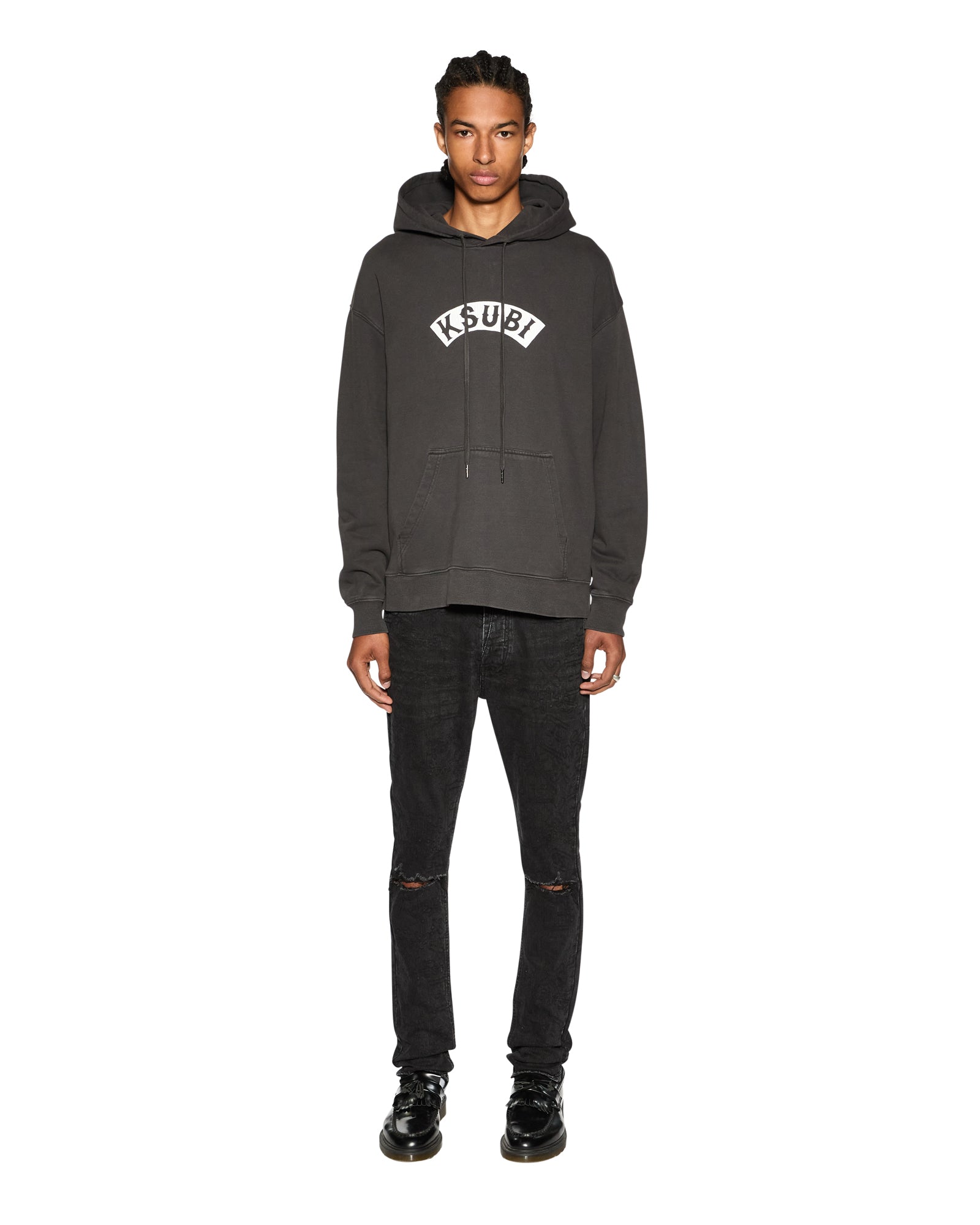 BADDIES BIGGIE HOODIE FADED BLACK - Image 6