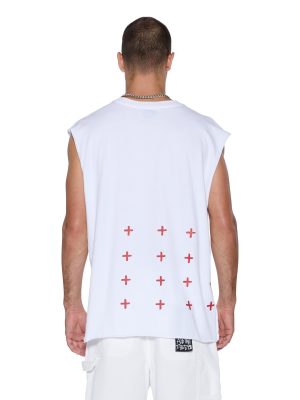 KINGDOM CUT OFF BIGGIE TEE WHITE