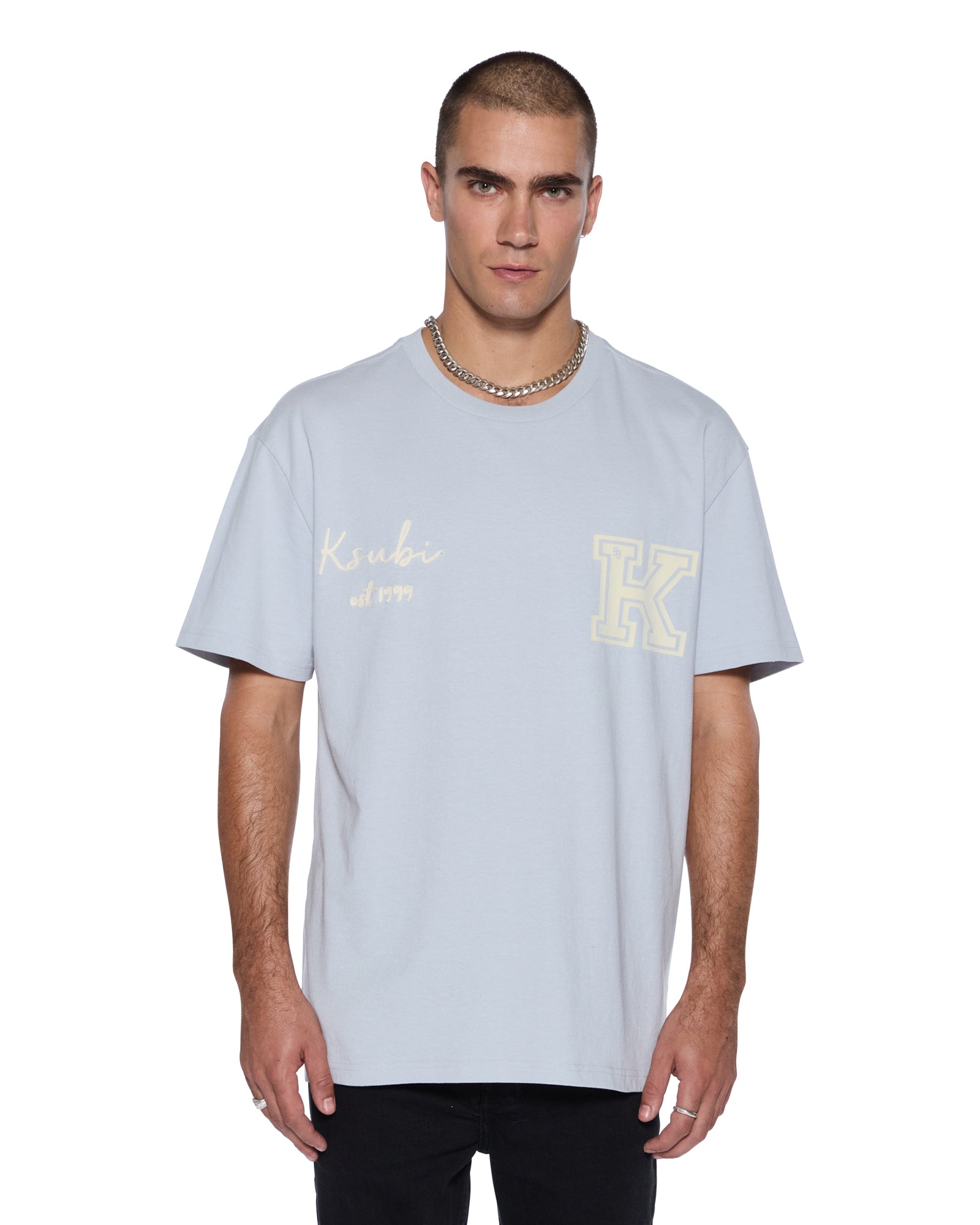 SALUD BIGGIE SS TEE BLUE MIST - Image 4