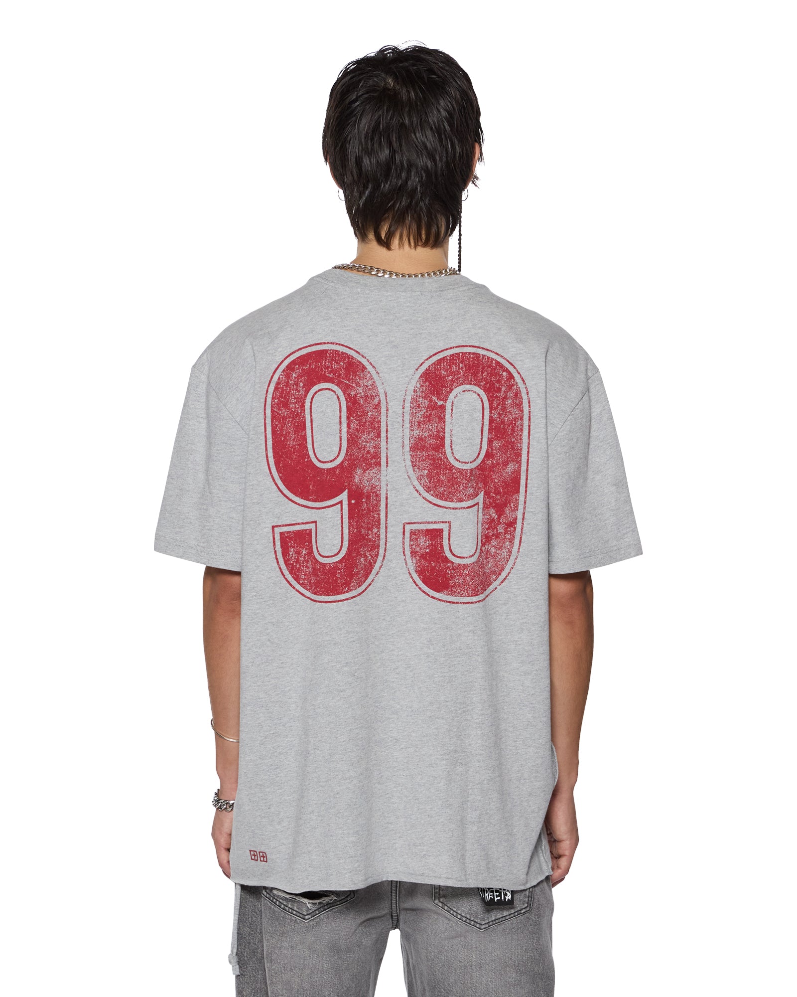 STINGER BIGGIE SS TEE GREY MARLE - Image 3