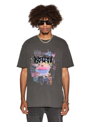 VANDALS BIGGIE SS TEE FADED BLACK