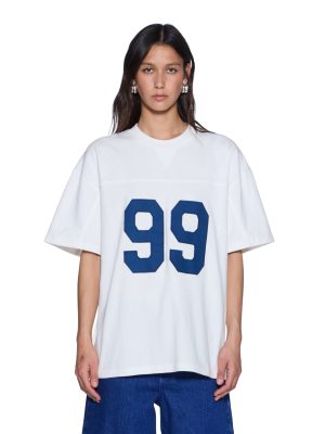 99 JERSEY BOYFRIEND SS TEE VINTAGE WHITE