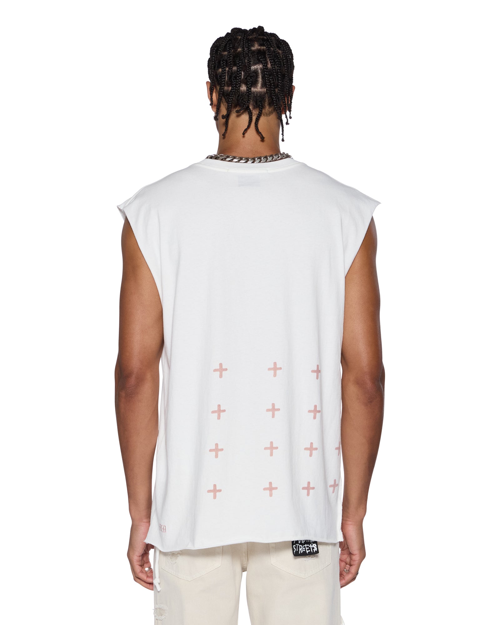 PARADISO CUT OFF TEE VINTAGE WHITE - Image 3
