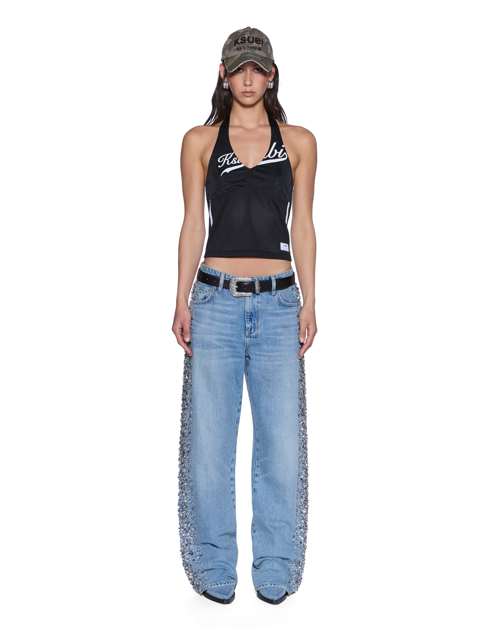 PLAYOFF HALTER JERSEY BLACK - Image 2