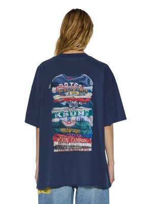 STACKS BOYFRIEND SS TEE INK BLUE