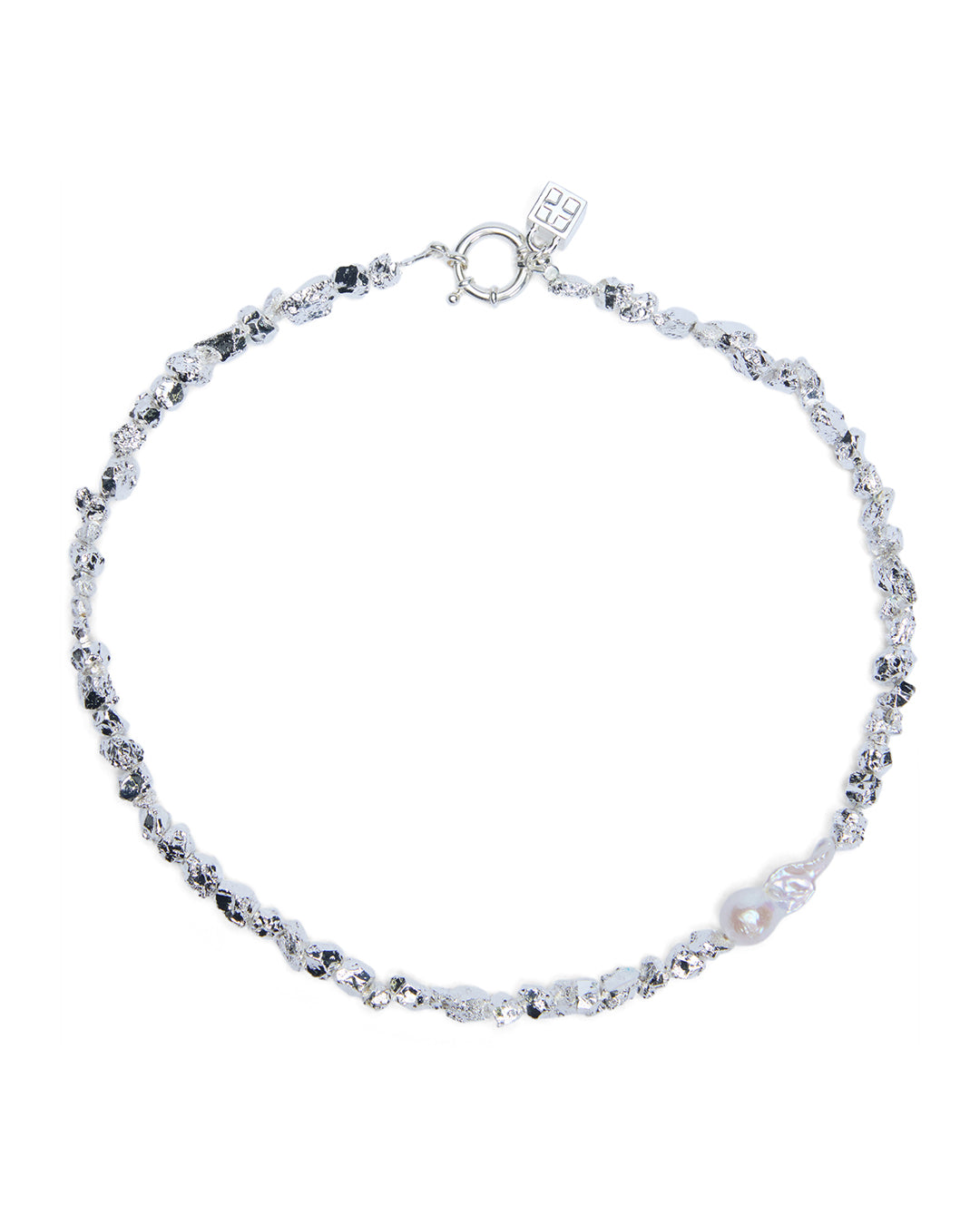 UNCUT SILVER CHOKER