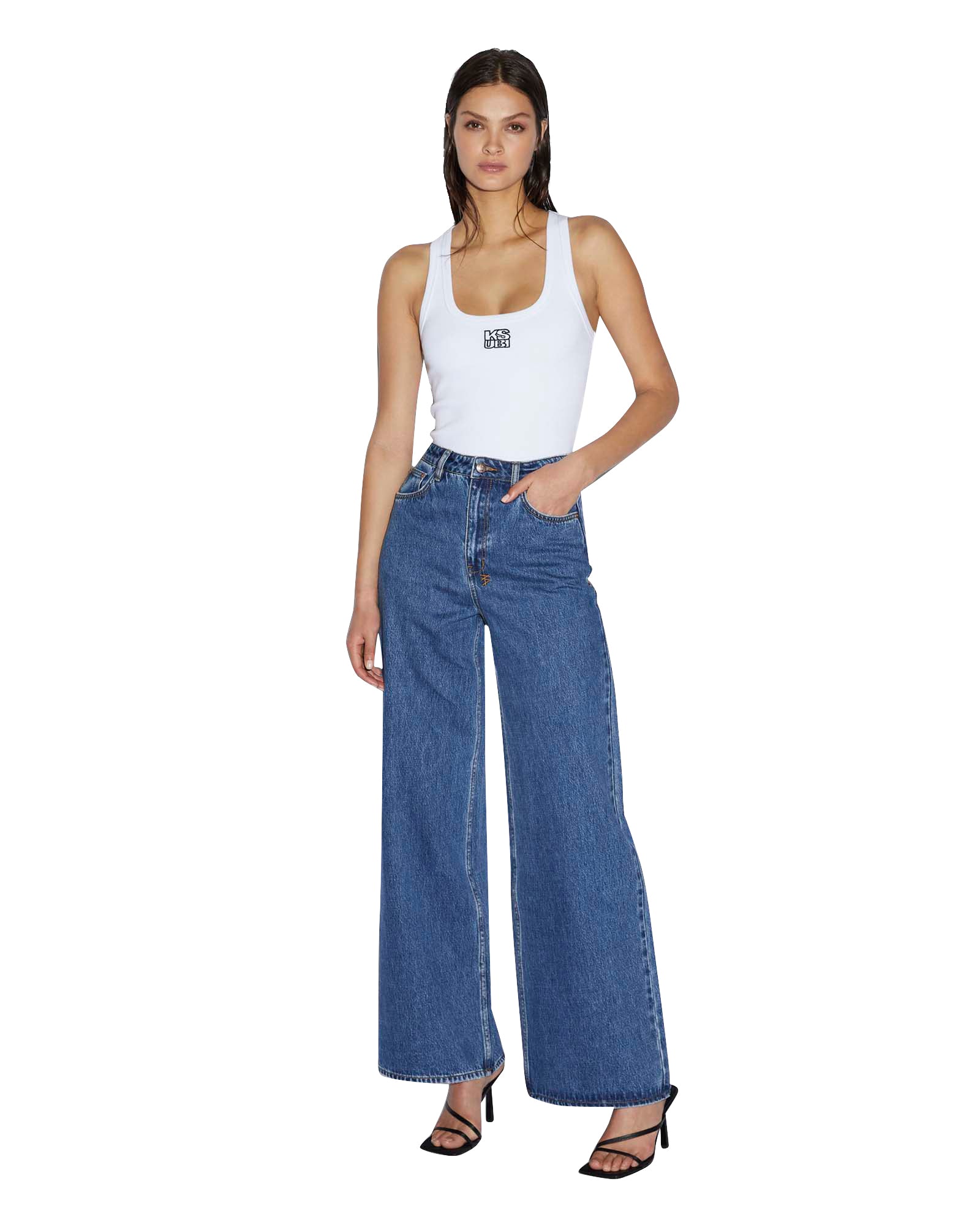 STACKED ORIGIN TANK WHITE - Image 2